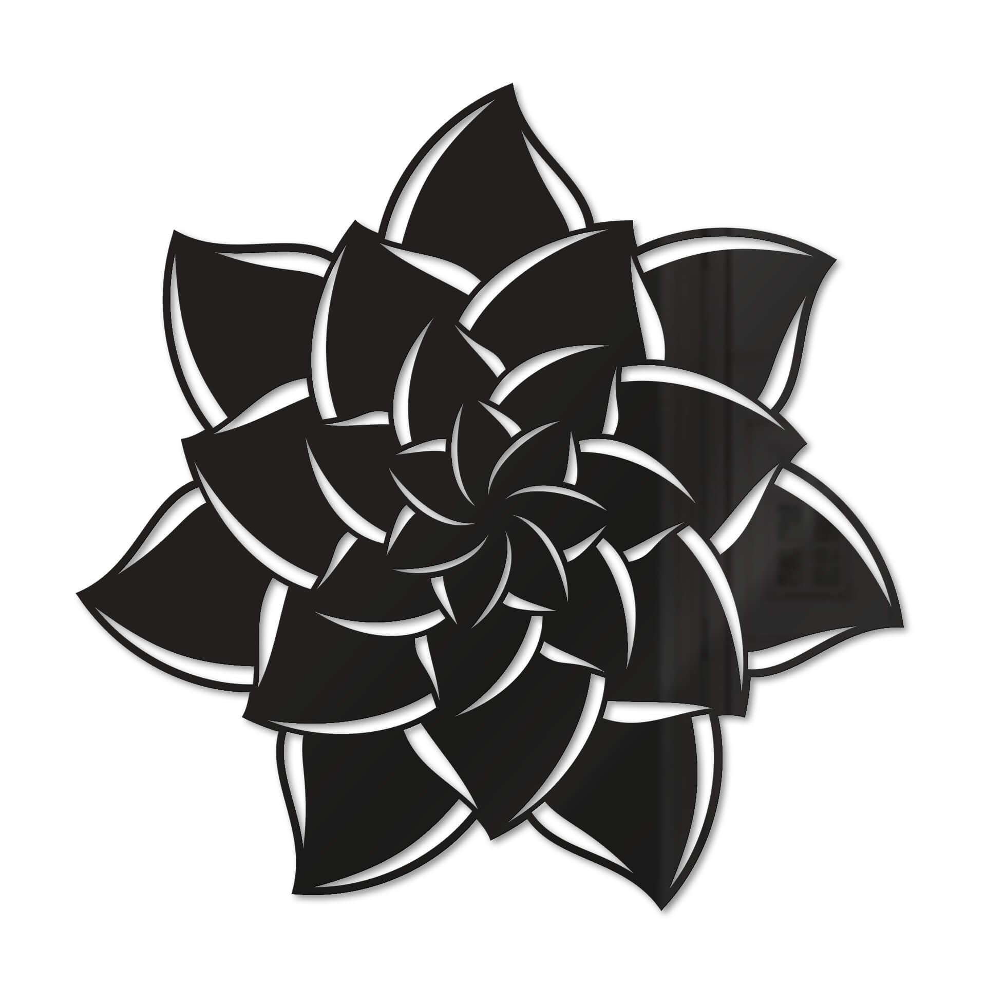 Acrílico decoración mandala flor 02