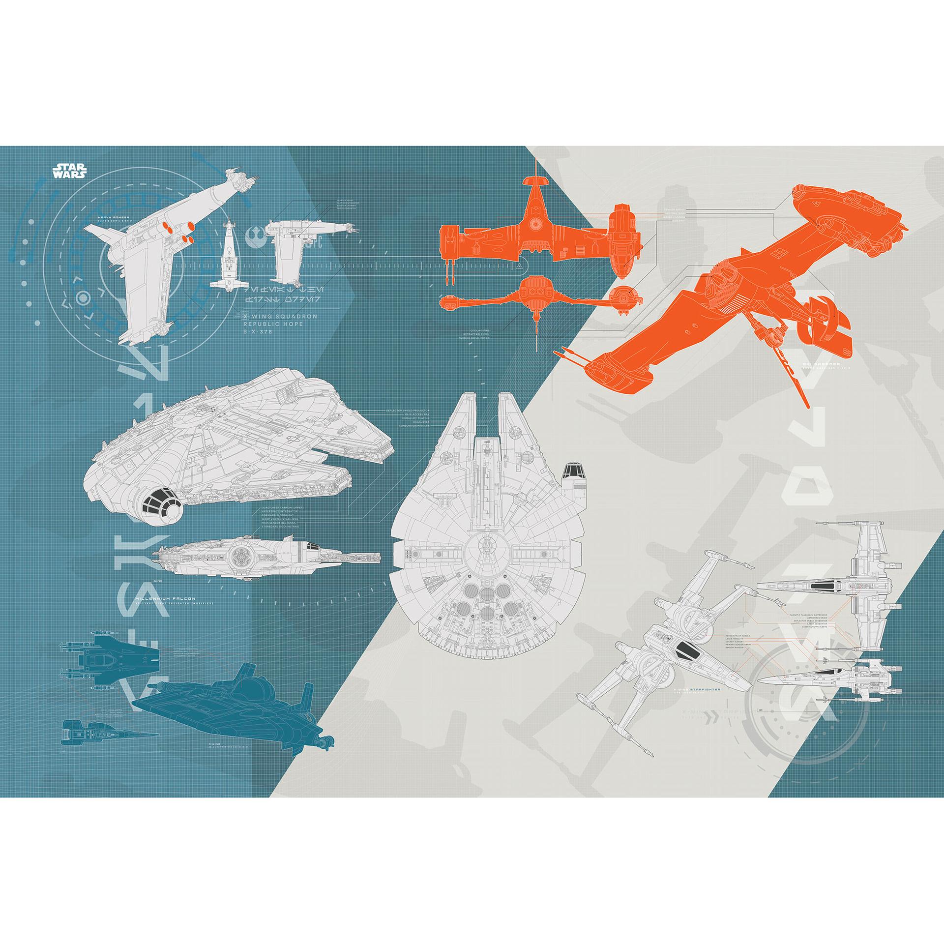 Fotobehang Star Wars Episode VIII – Technical Plan