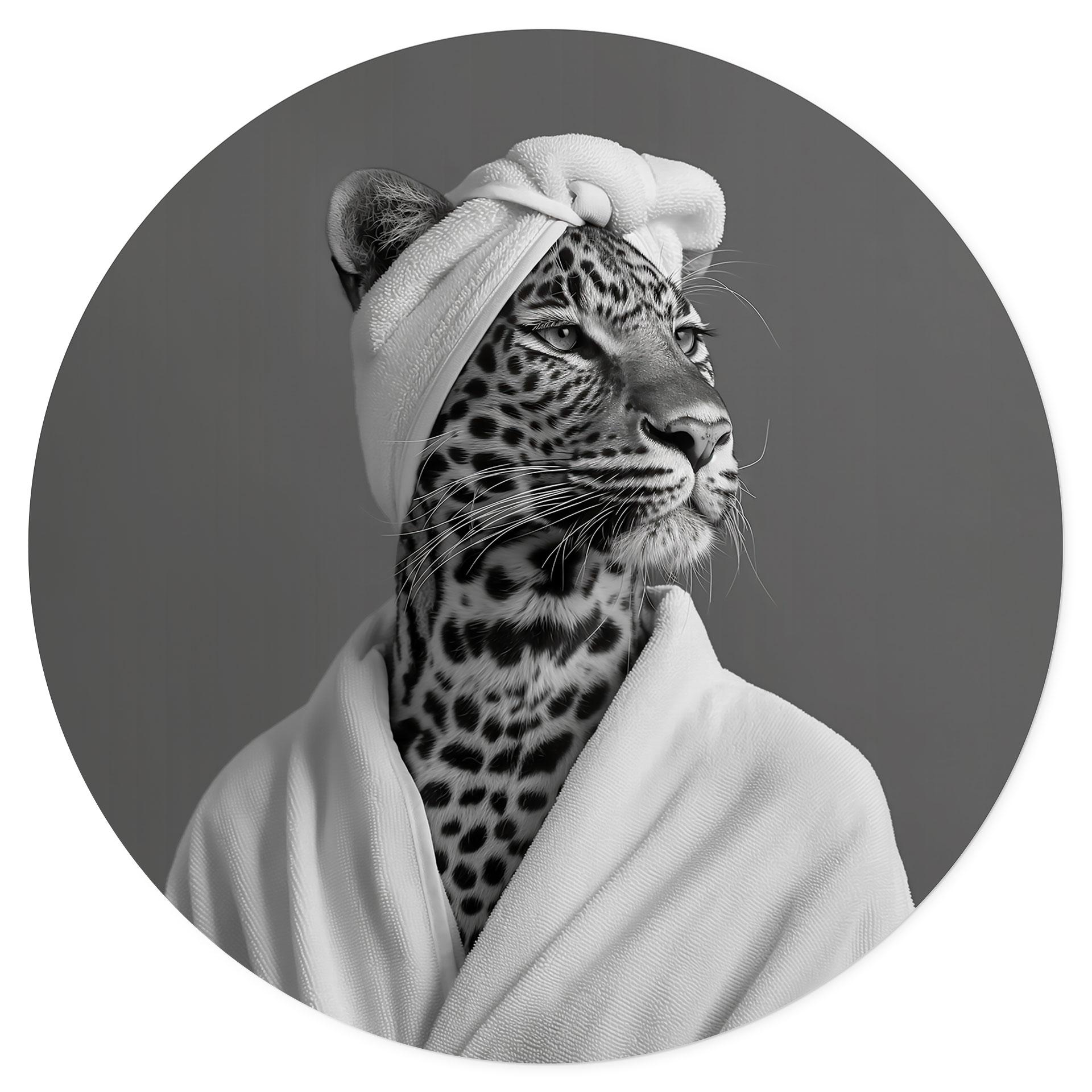Royale spa tiempo muerto con Vinilo decorativo leopardo - Rahner - Redondo