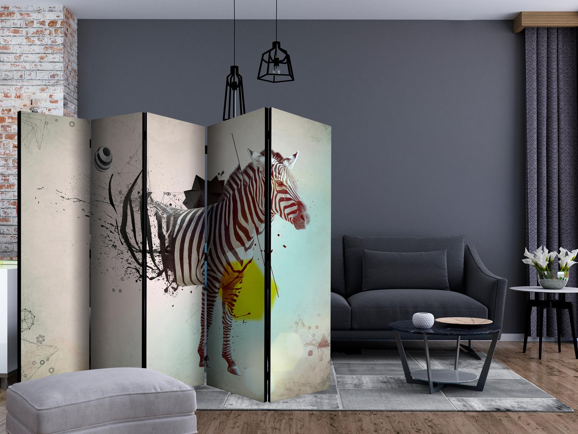 Divisorio - In disarmonia con la natura , 5 pezzi - 225x172 cm