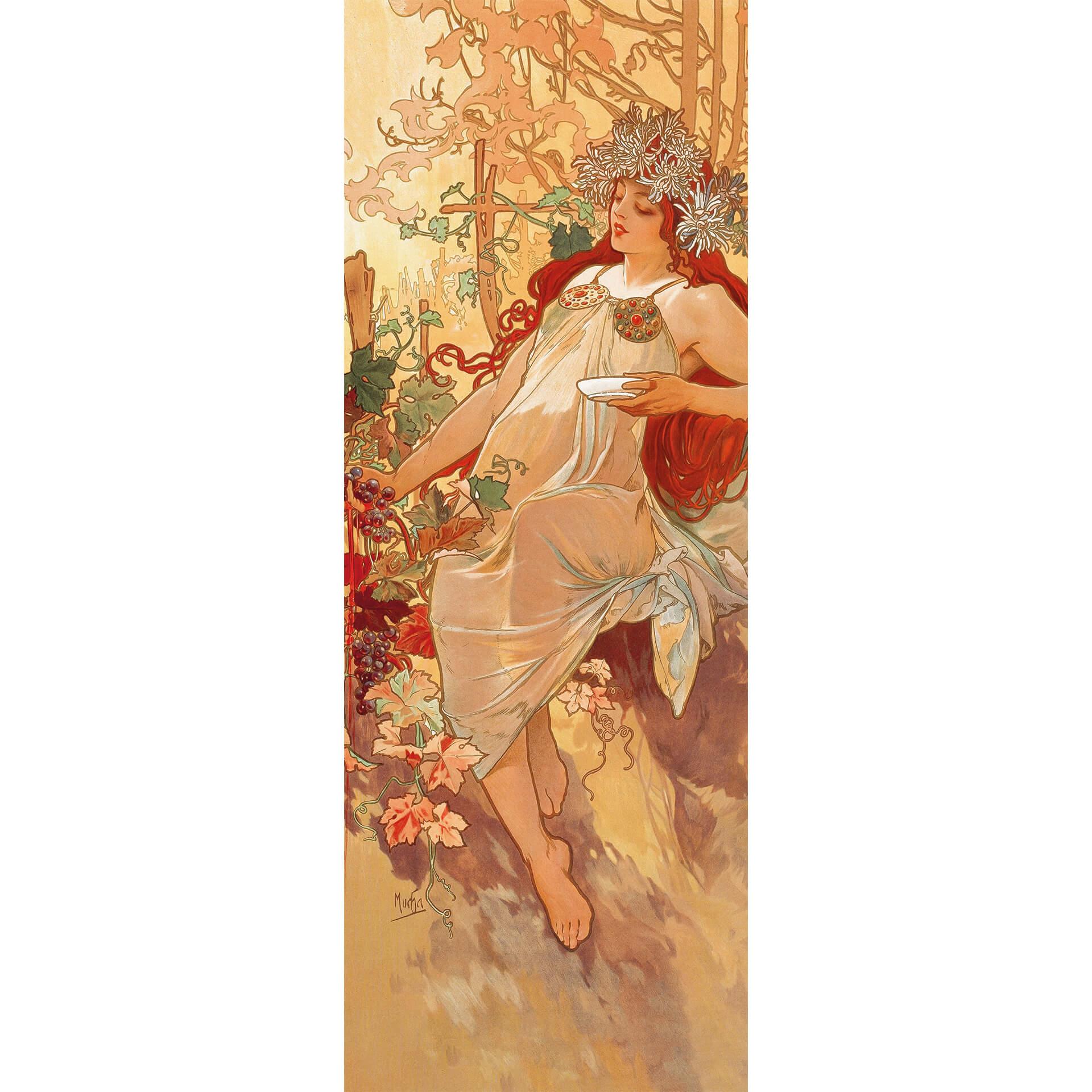 Fotobehang Mucha - Herfst