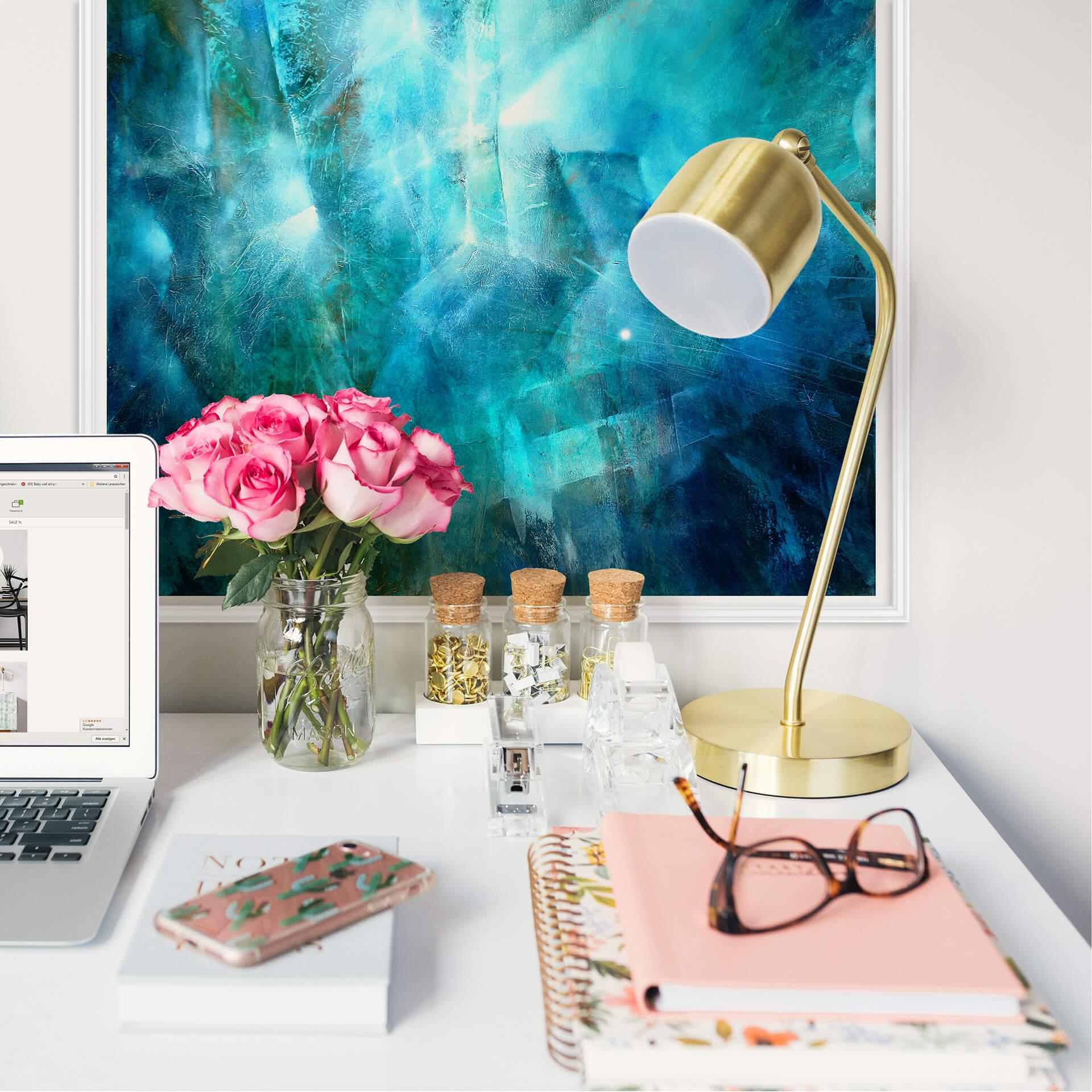 Wallprint Schmucker - Smaragd