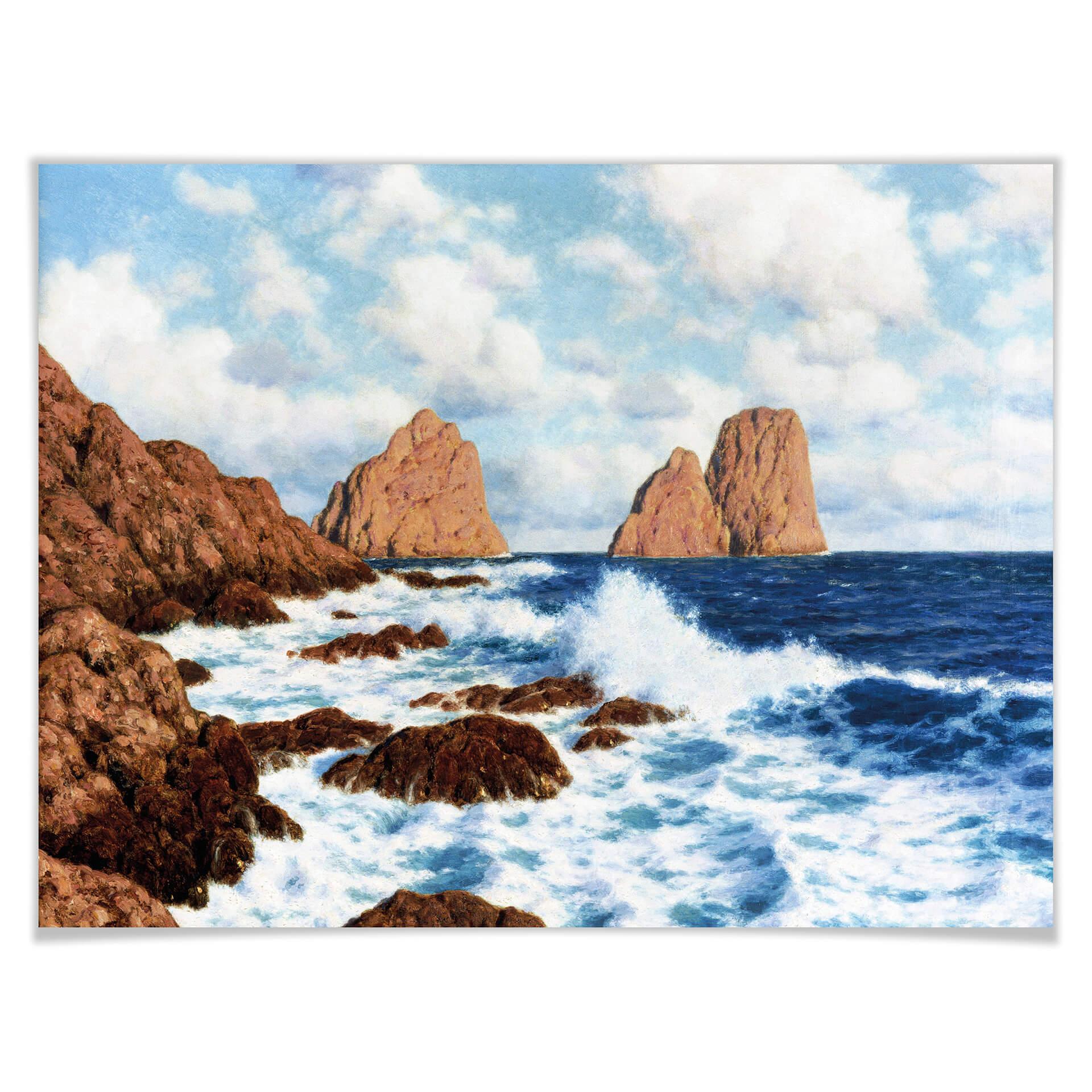 Póster Choultsé - Las rocas de Capri