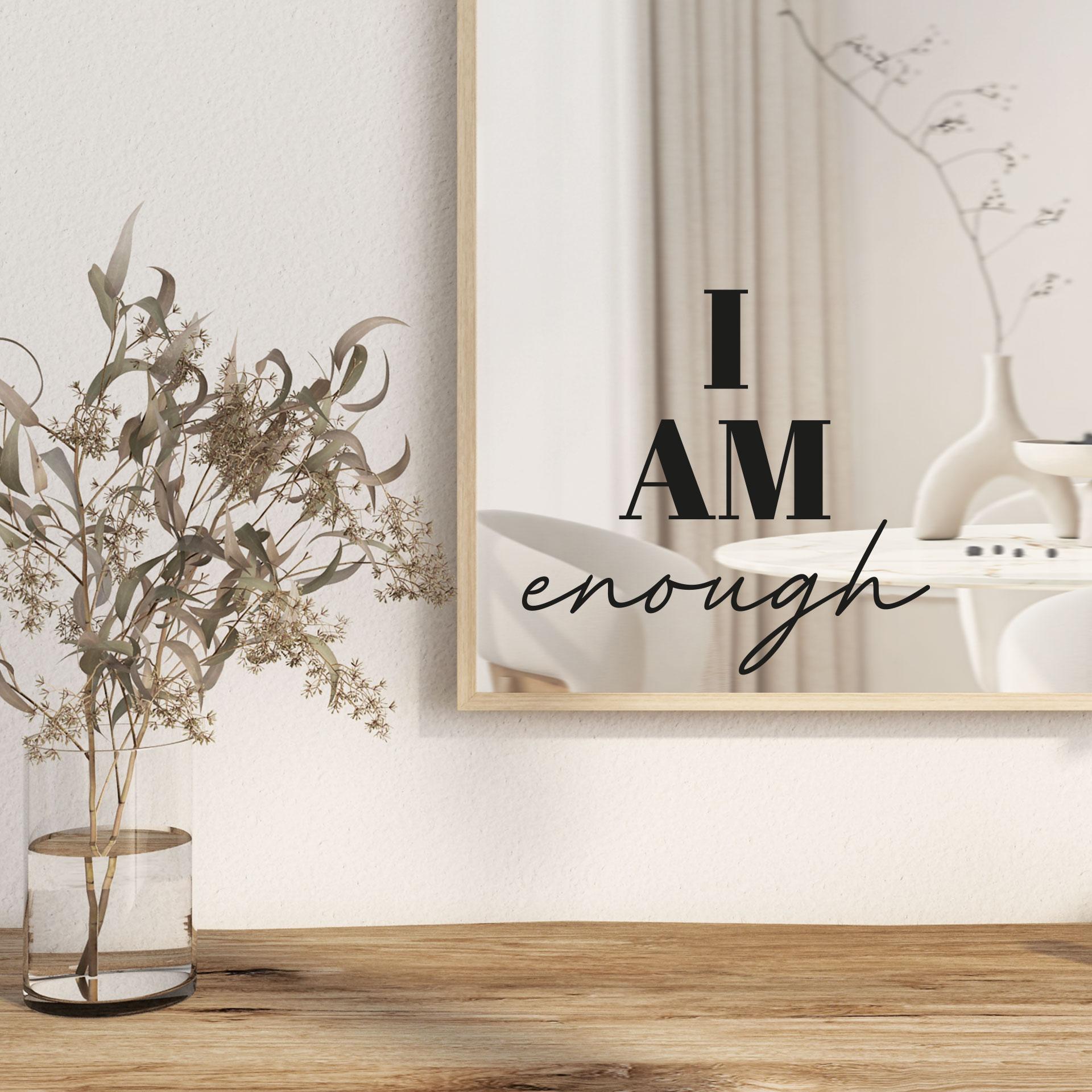 Spiegel Sticker I am enough