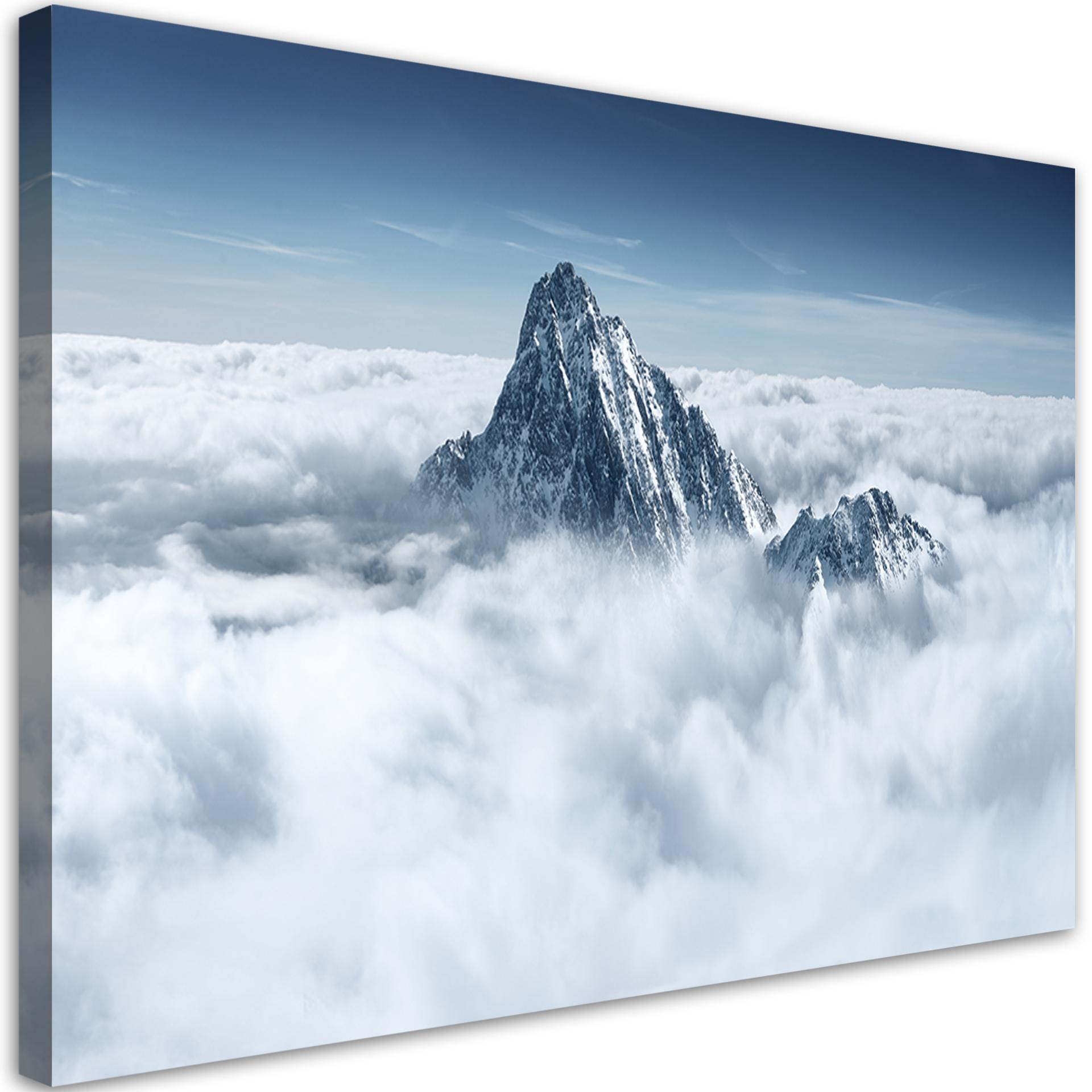 Canvasbillede, Alperne over skyerne