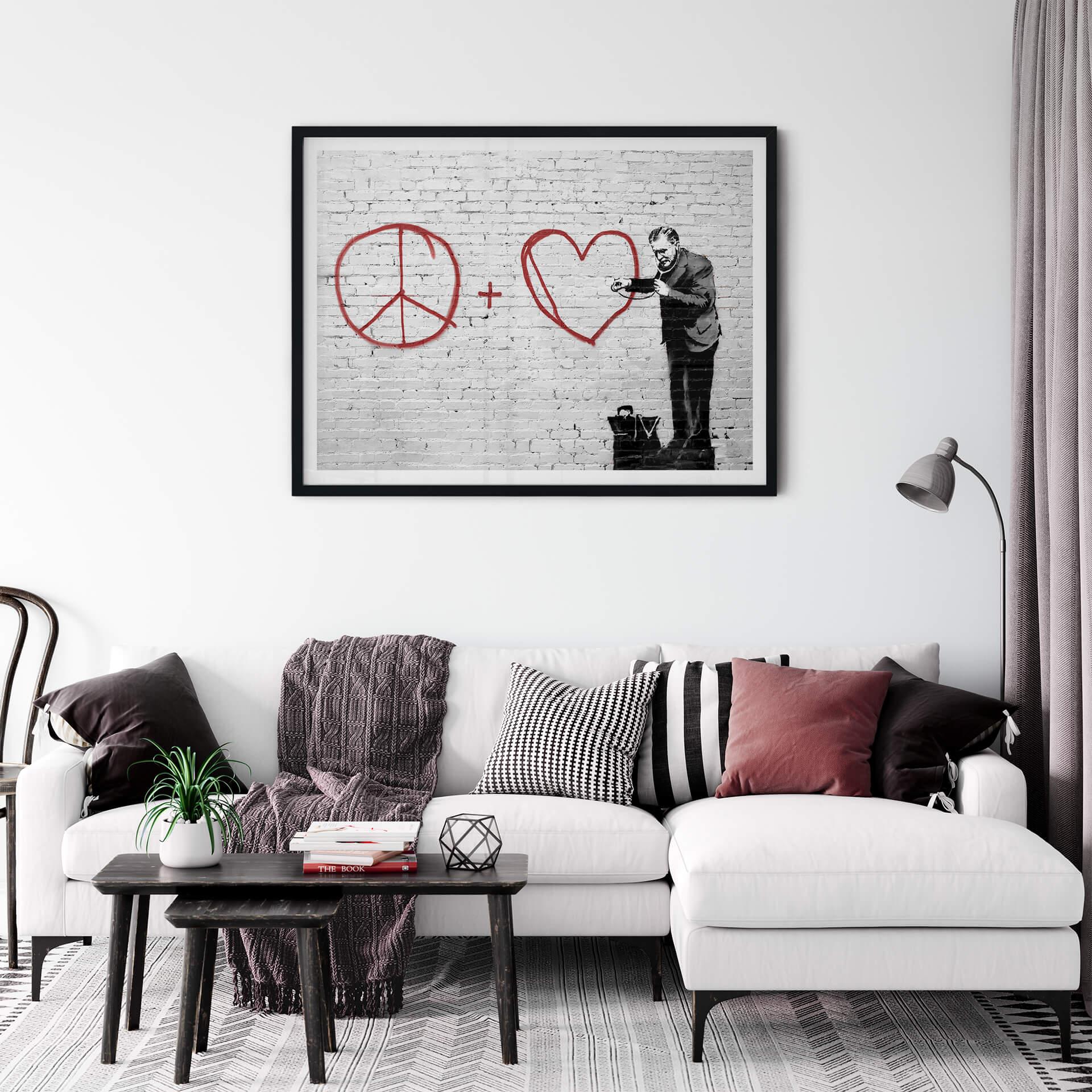 Póster Banksy - Peaceful Hearts Doctor