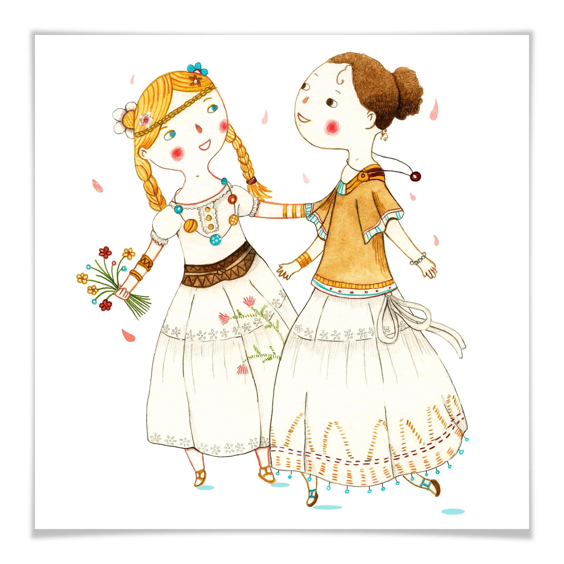 Poster - Loske - Fille hippie