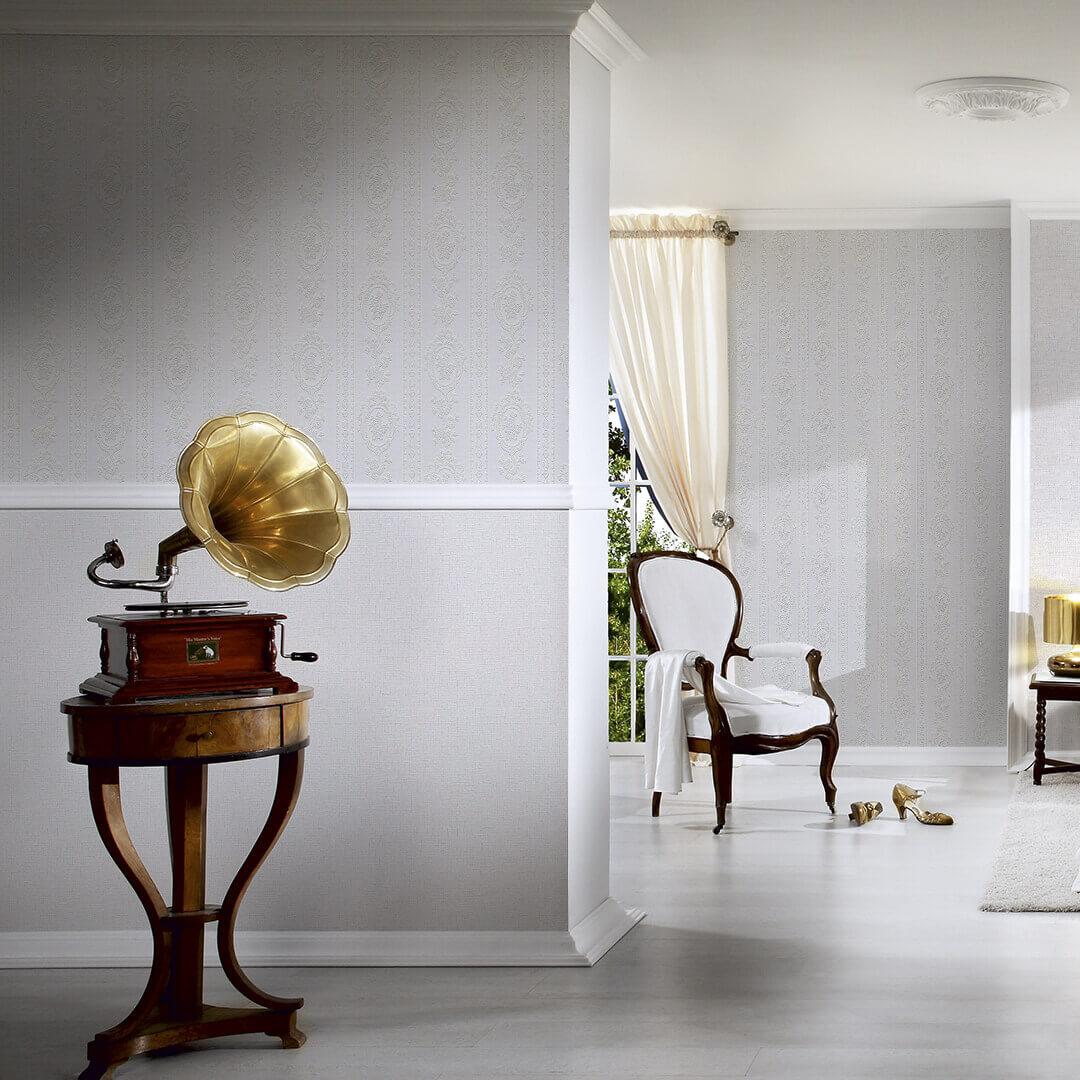 A.S. Création behang Belle Epoque wit