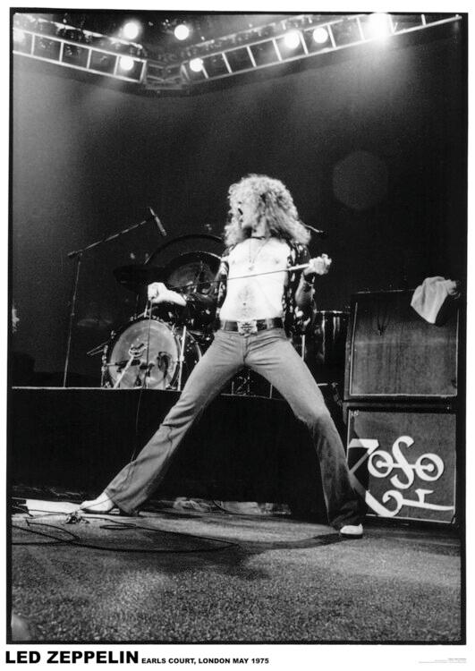 Plakat Rober Plant - Earls Court May 1975, Plakat (59,4 x 84,1 cm)