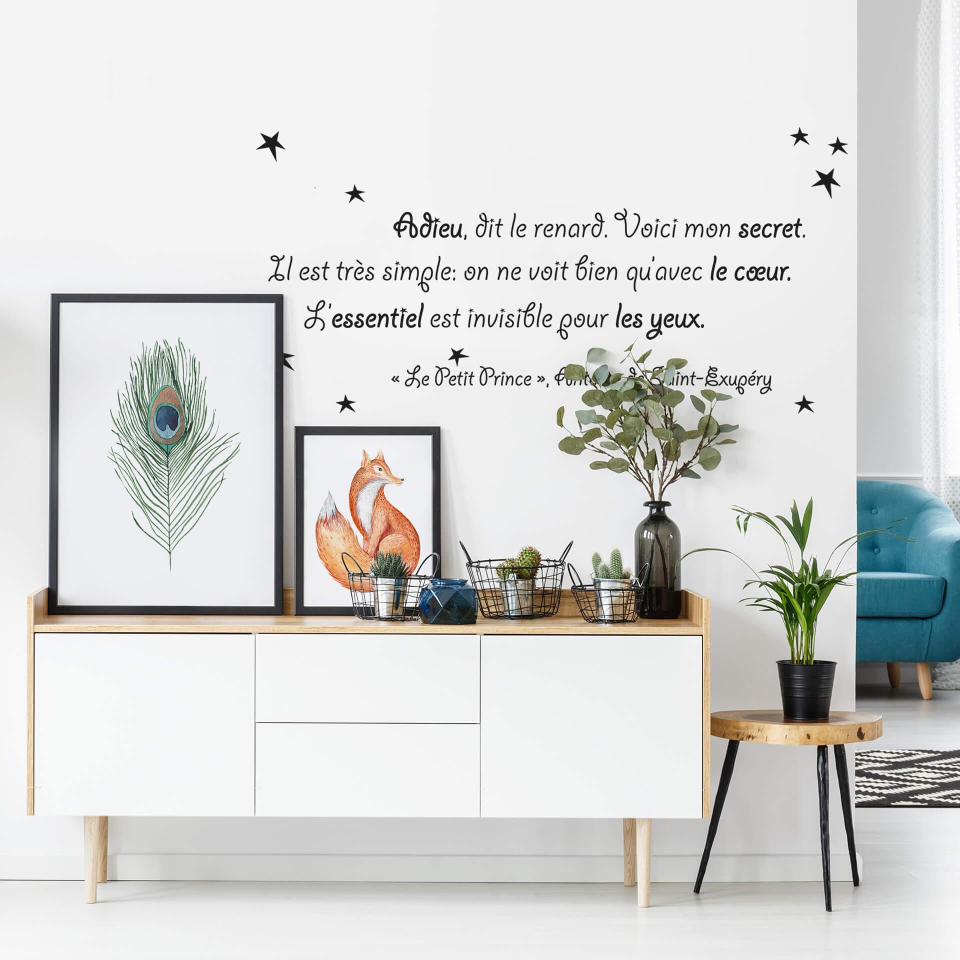 Muursticker Adieu - le petit prince