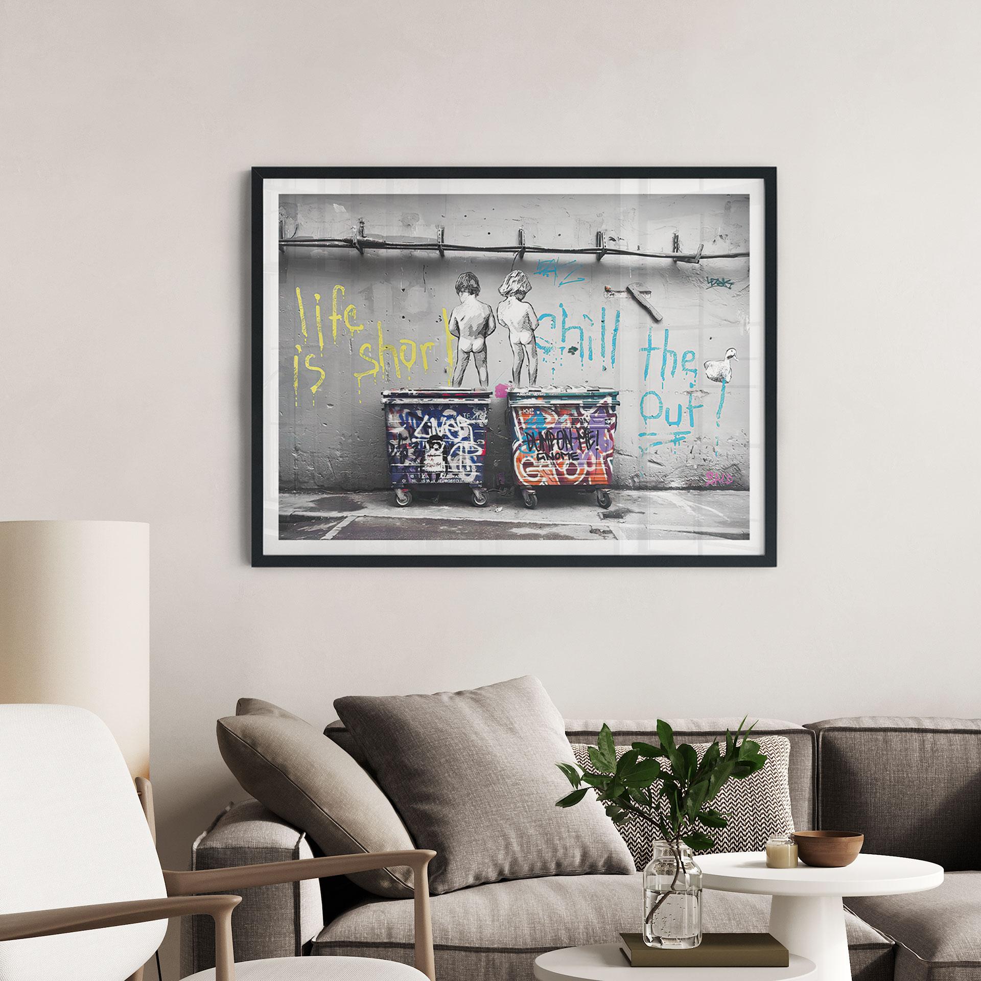 Poster Banksy - Life is short