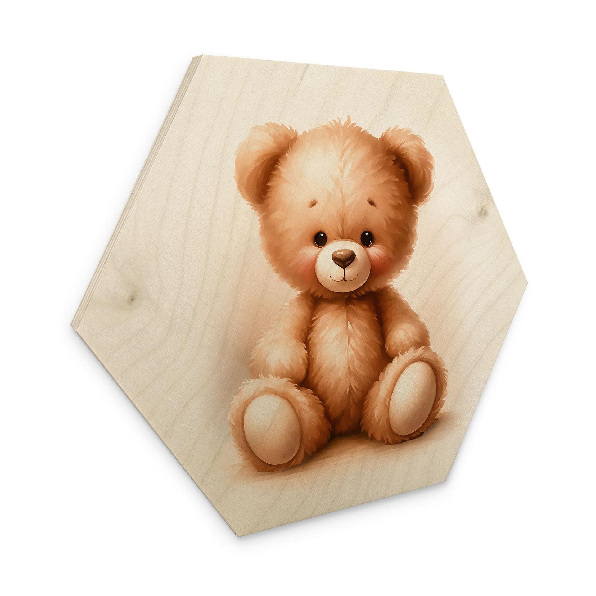Sekskantet træ Lille bamse - Magnusson