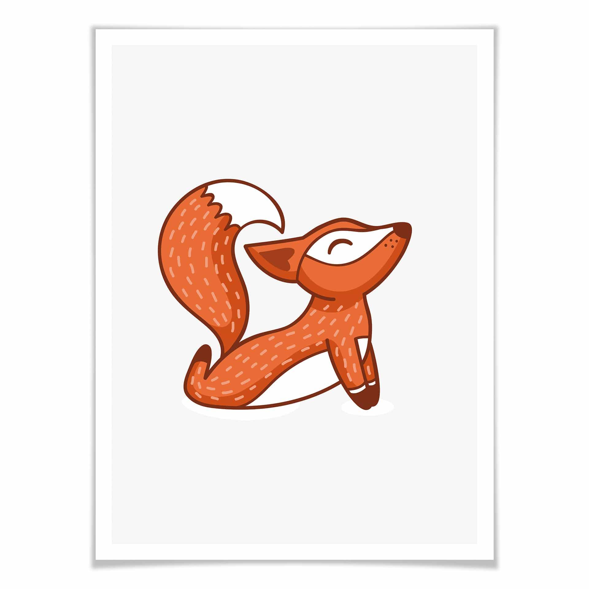 Plakat - Yoga Fox 08