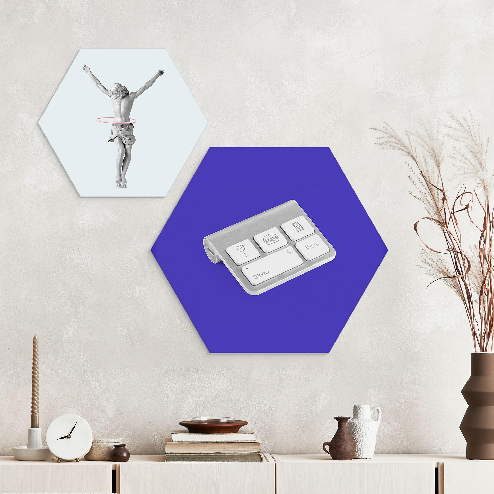Hexagon Dibond Livets tastatur - Pozdniakov