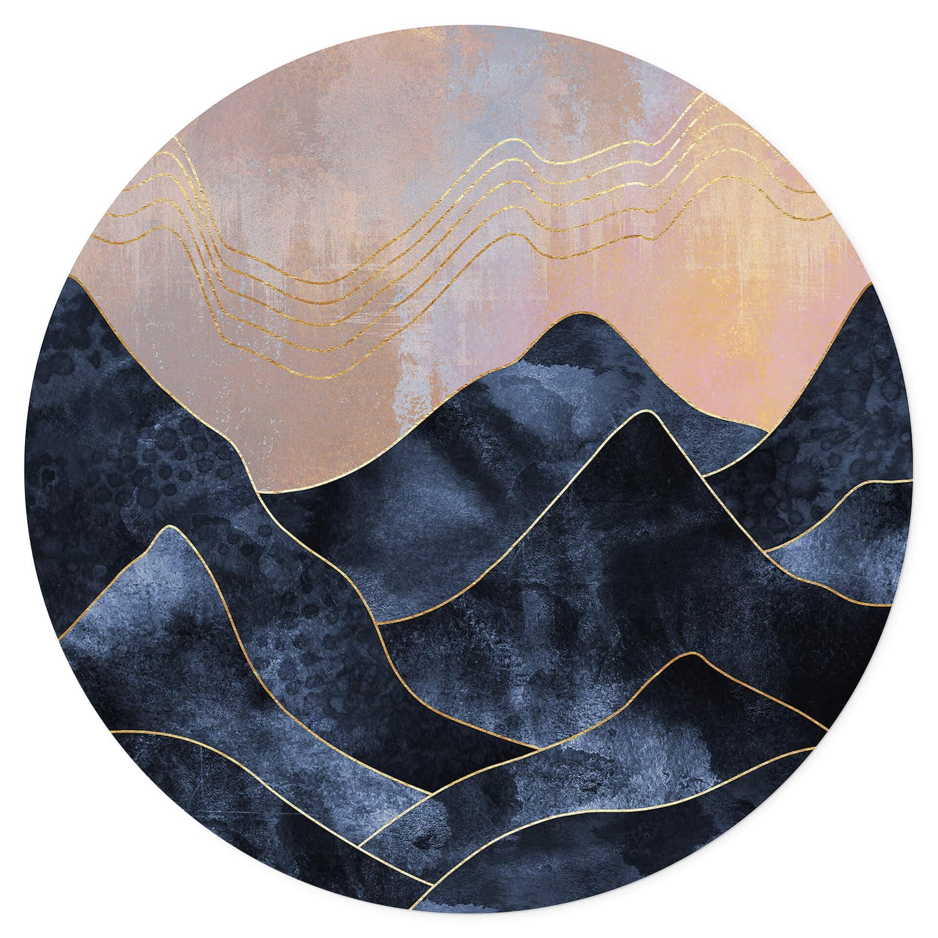 Vinilo decorativo Fredriksson - Cordillera jaspeada - Redondo