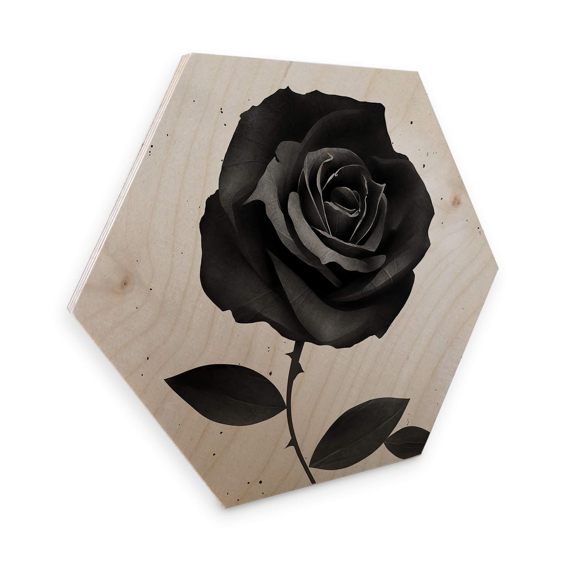 Hexagon Hout Ireland - Fabric Rose