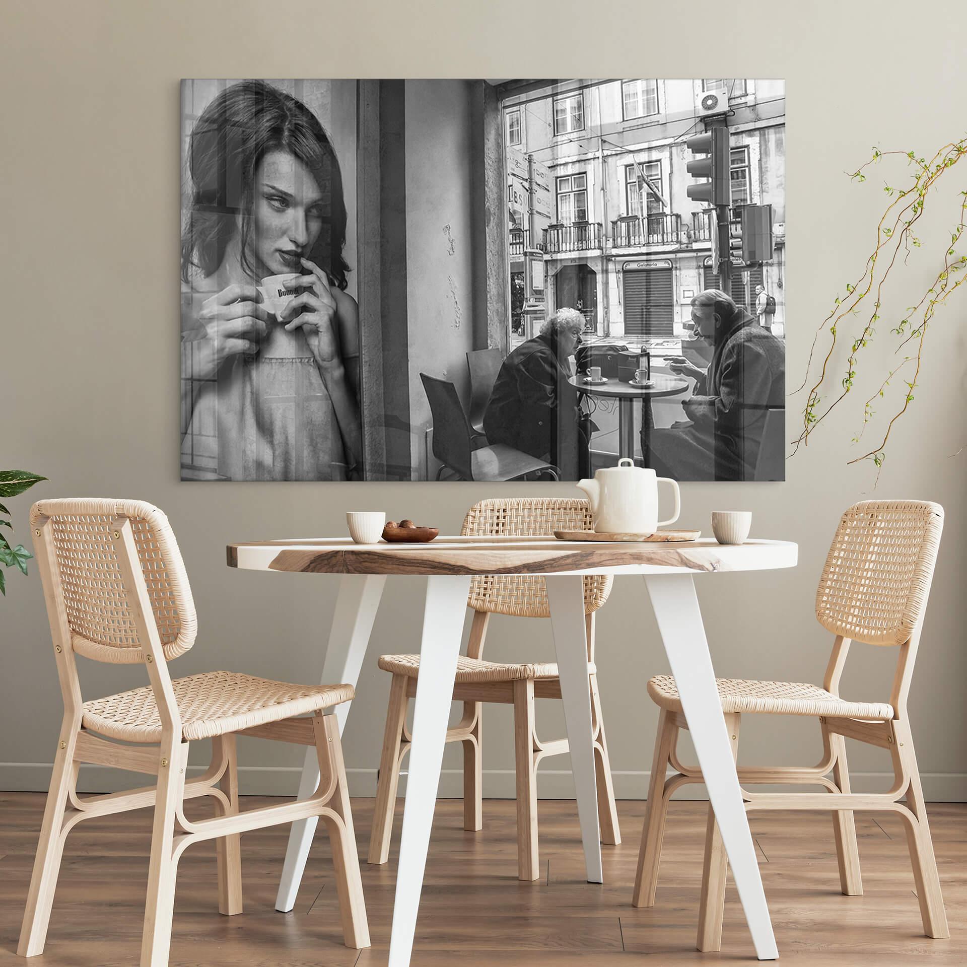 Plexiglas Sarmento - Samenzijn in het Café