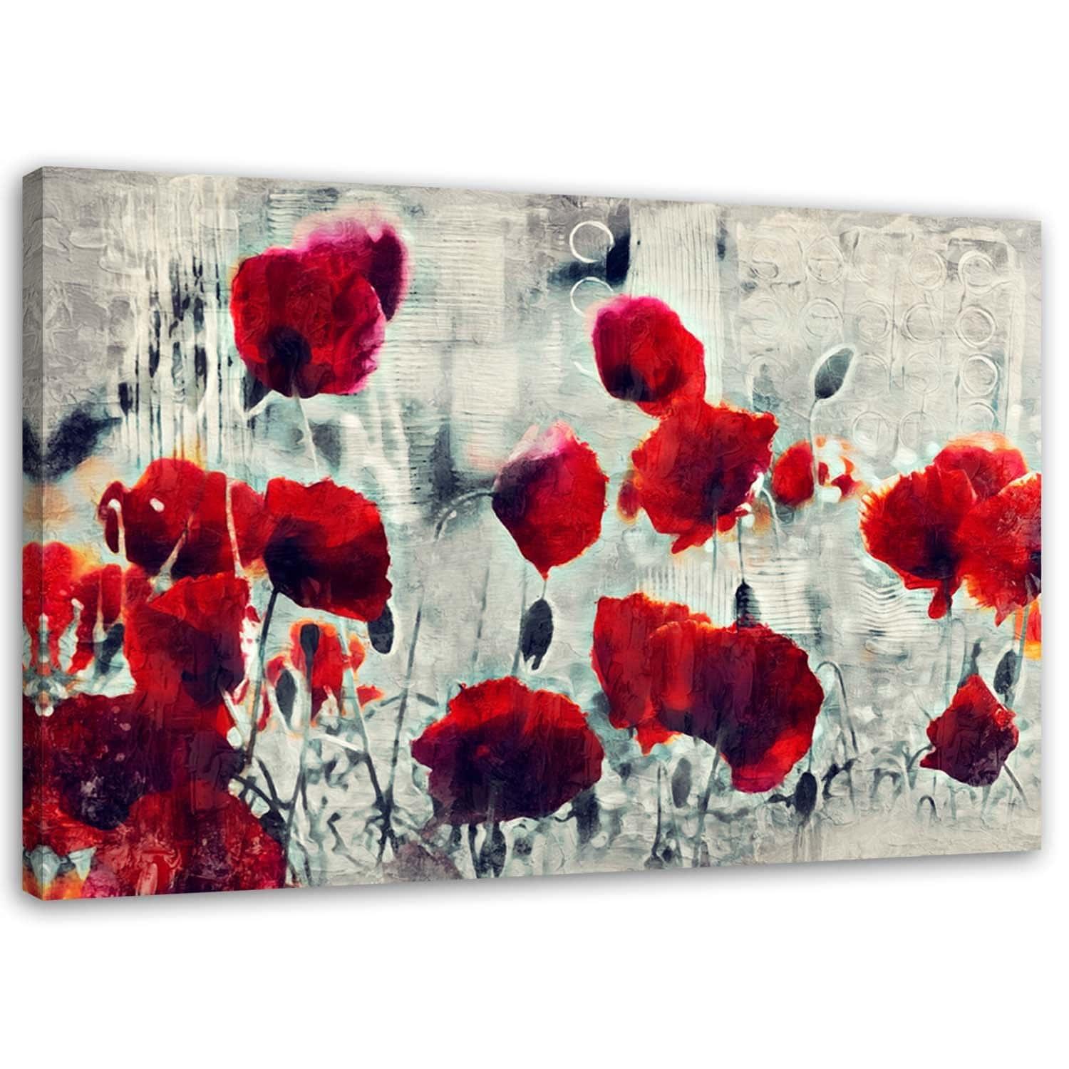 Canvasbillede, Valmuer som malet
