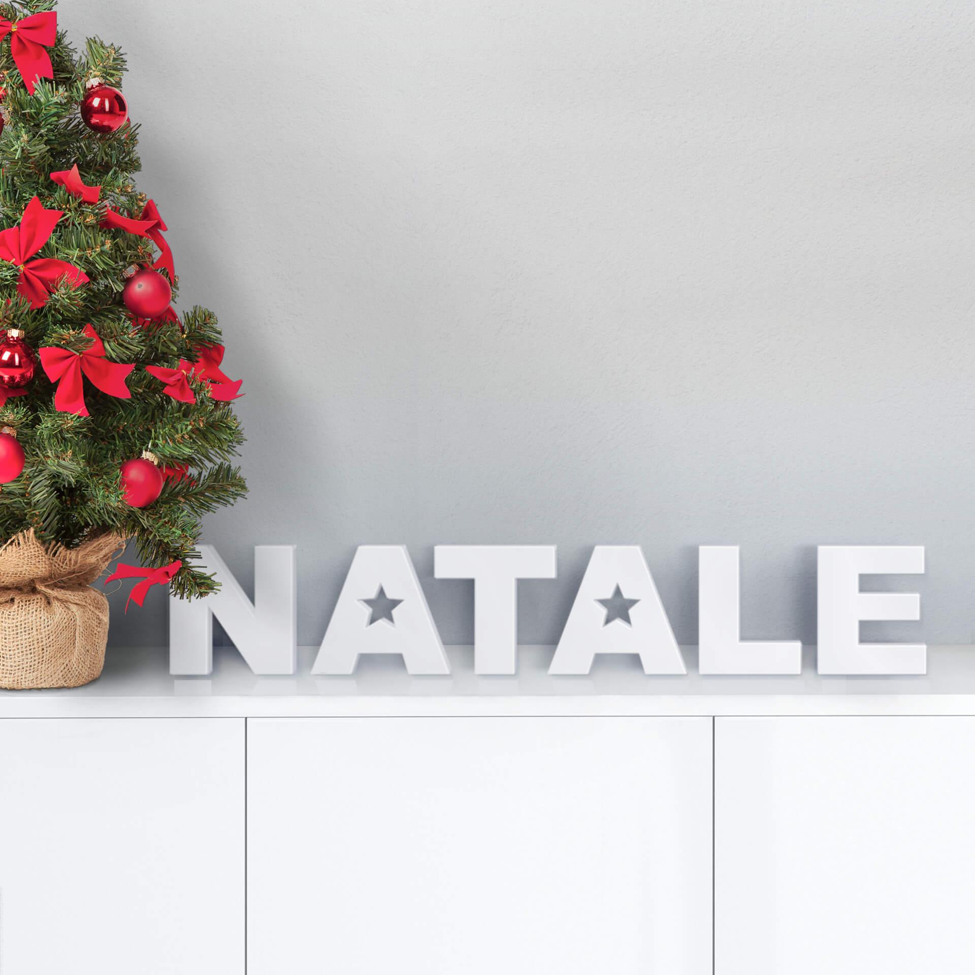 Letra decorativa 3D Natale