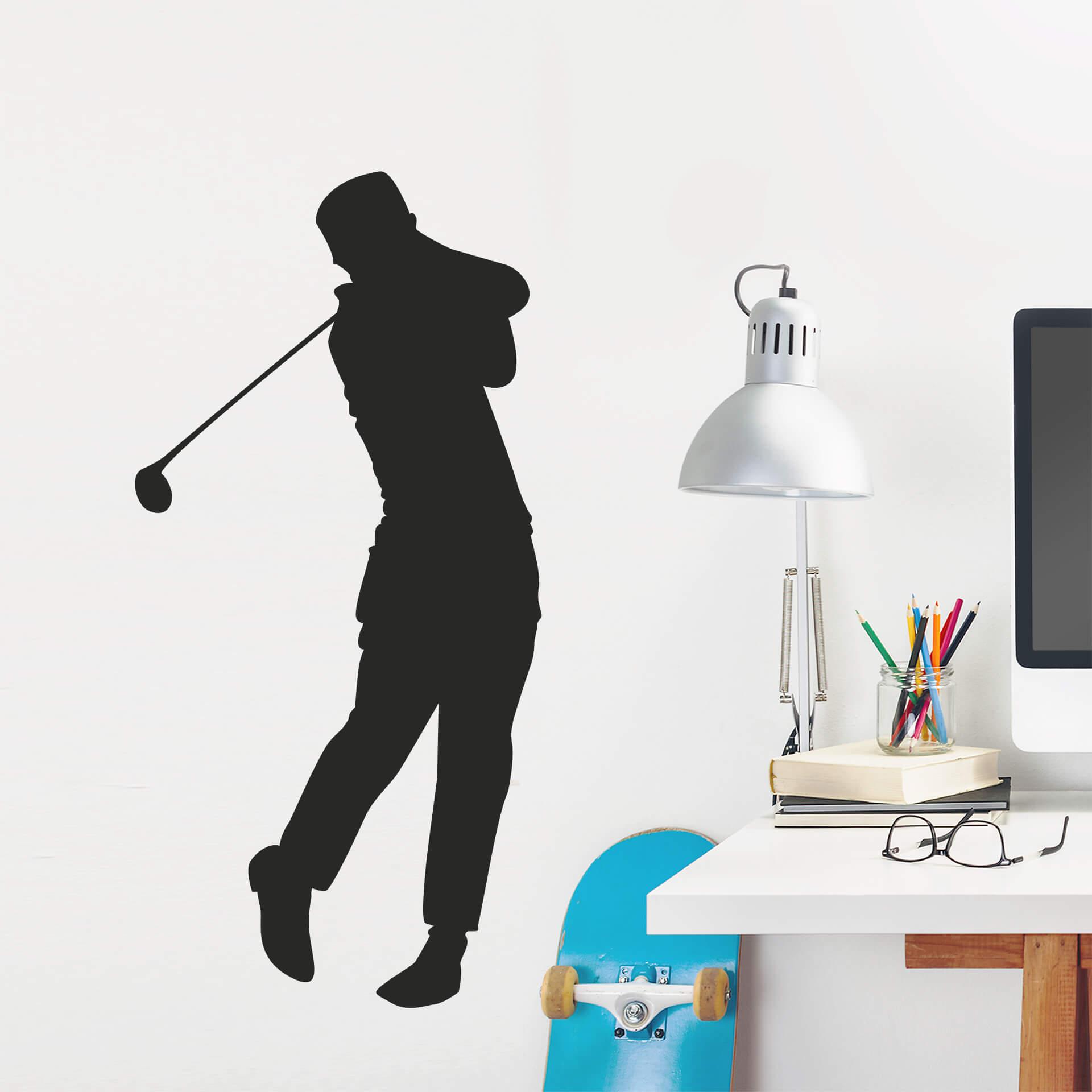 Golf spiller 2 wallsticker