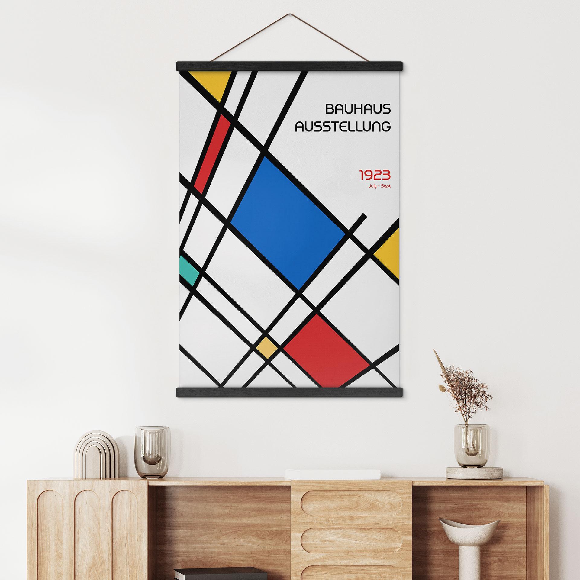 Tekstil plakat Retro Bauhaus udstilling 1923 - Retrodrome