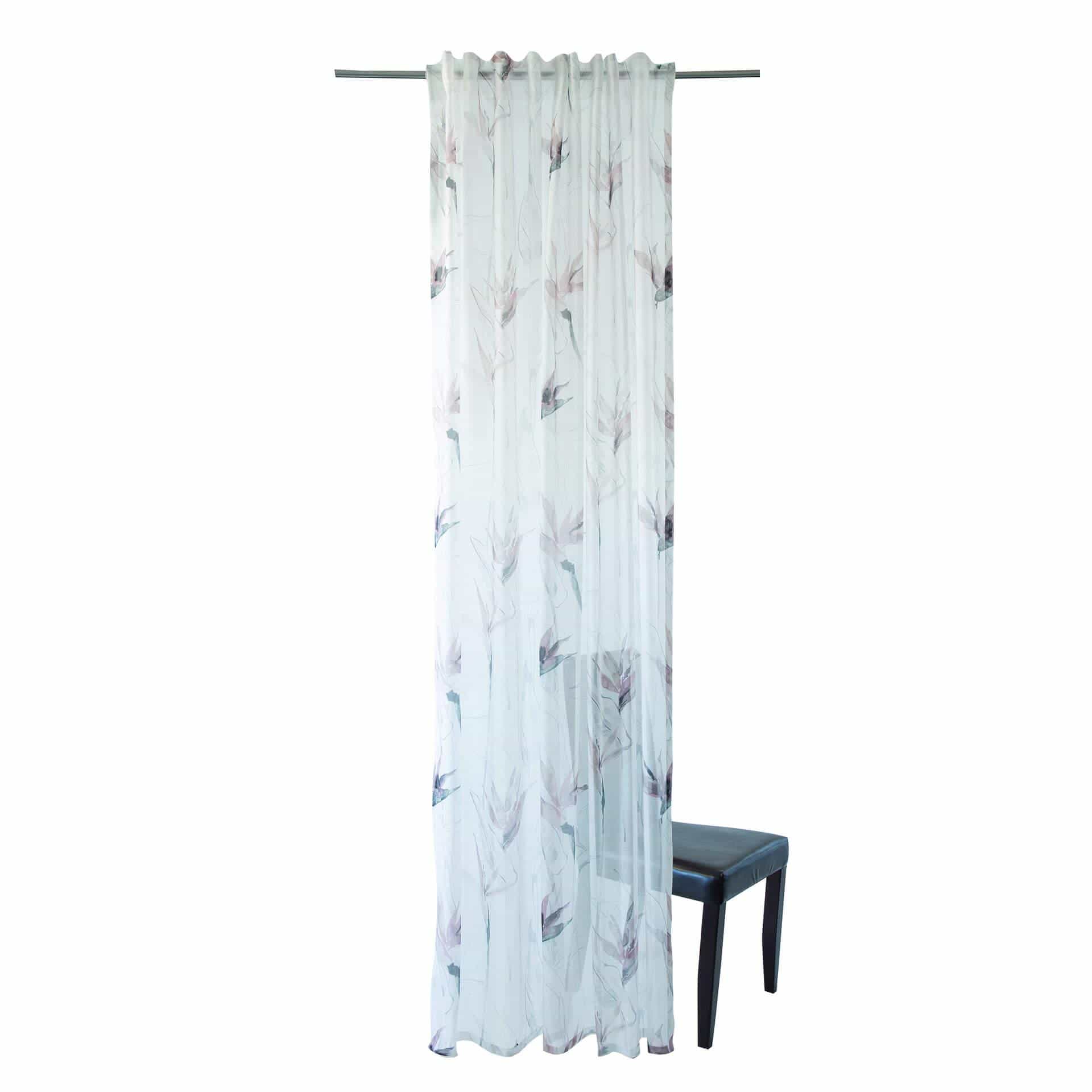 Homing Fertigschal mit verdeckten Schlaufen,  Lycka mauve -  2,45 x 1,4 m