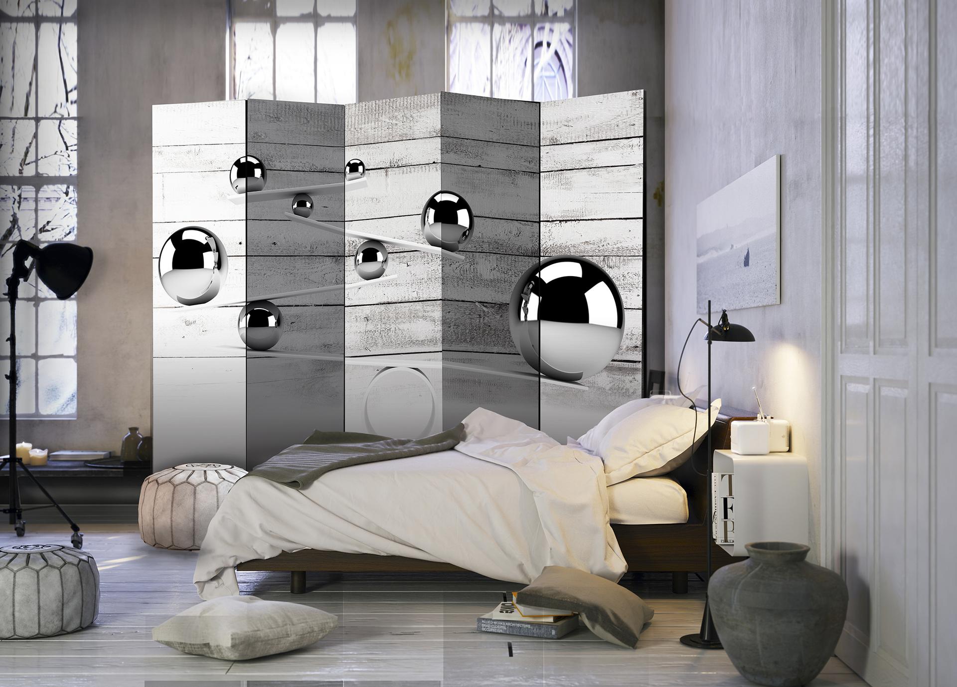 Schermo divisorio - Equilibrio, 5 pezzi - 225x172 cm