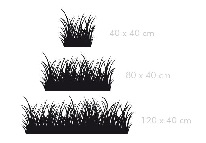 Fensterdekor Graslandschaft