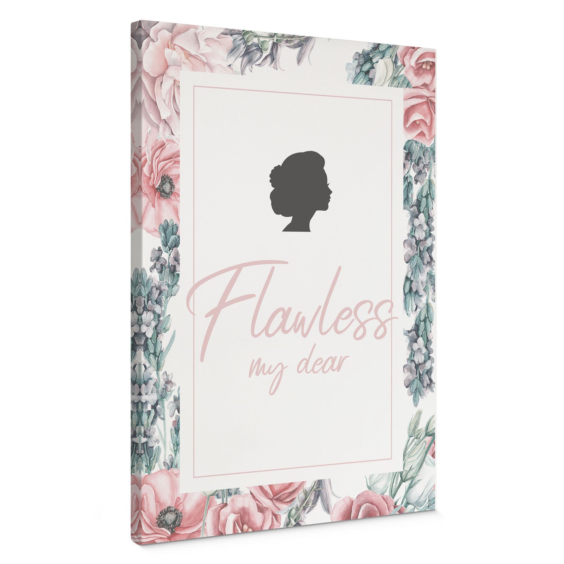 Lærredsprint - Flawless my dear - inspireret af Bridgerton