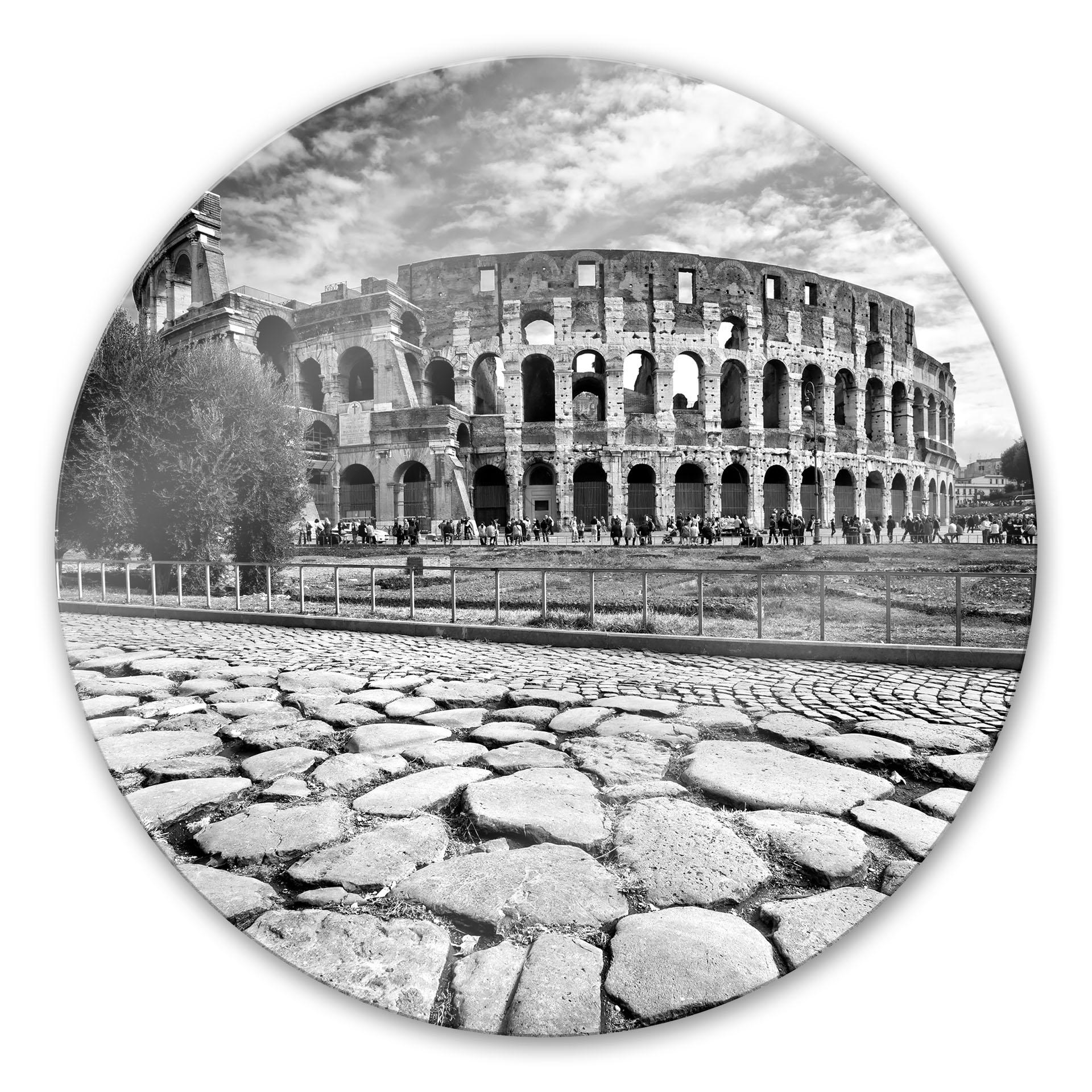 Glasschilderijen Colosseum - Rond