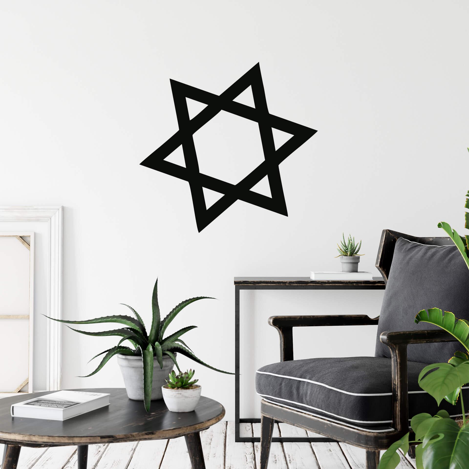 Wallsticker - Davids Stjerne