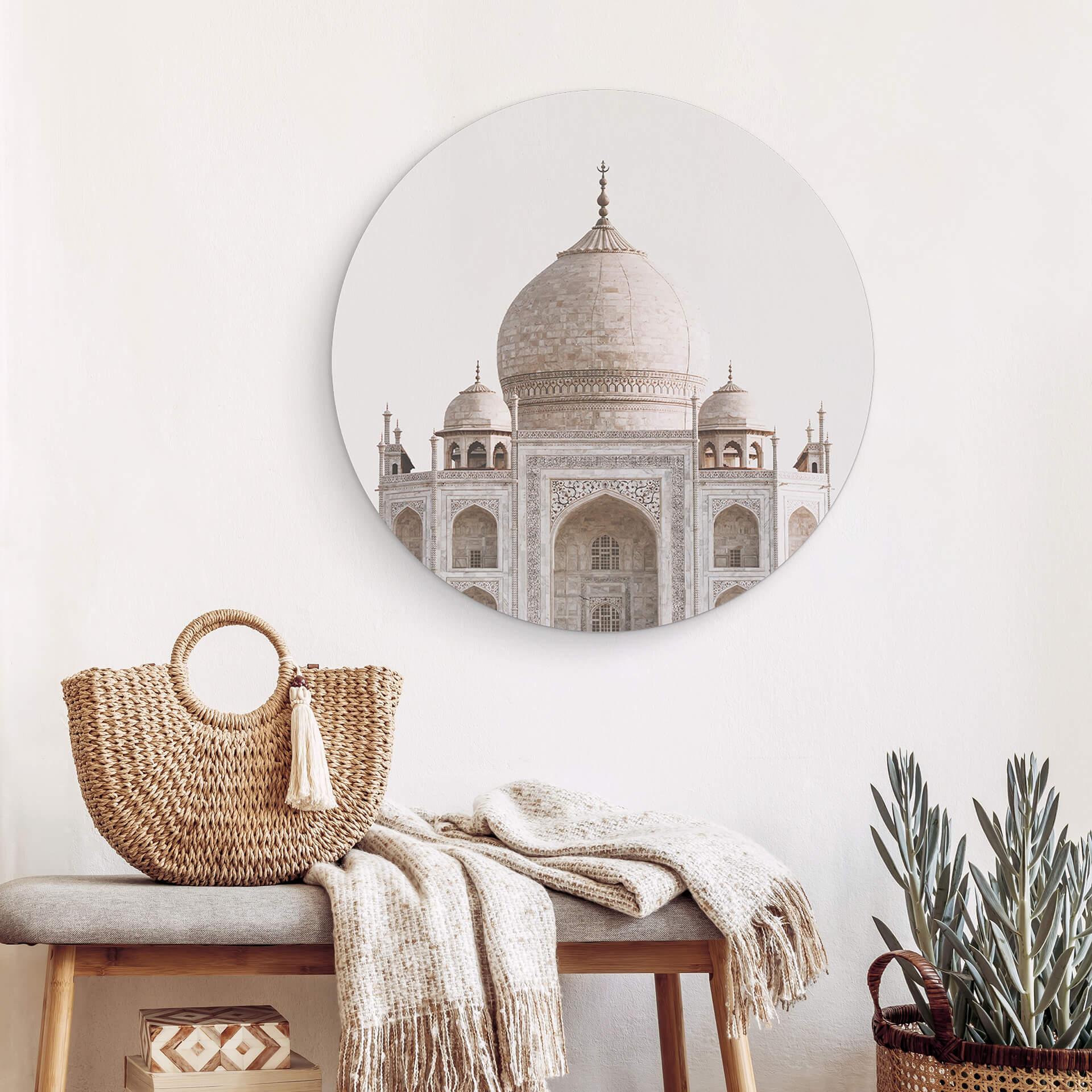 Alu-Dibond Annie - Taj Mahal - Rund