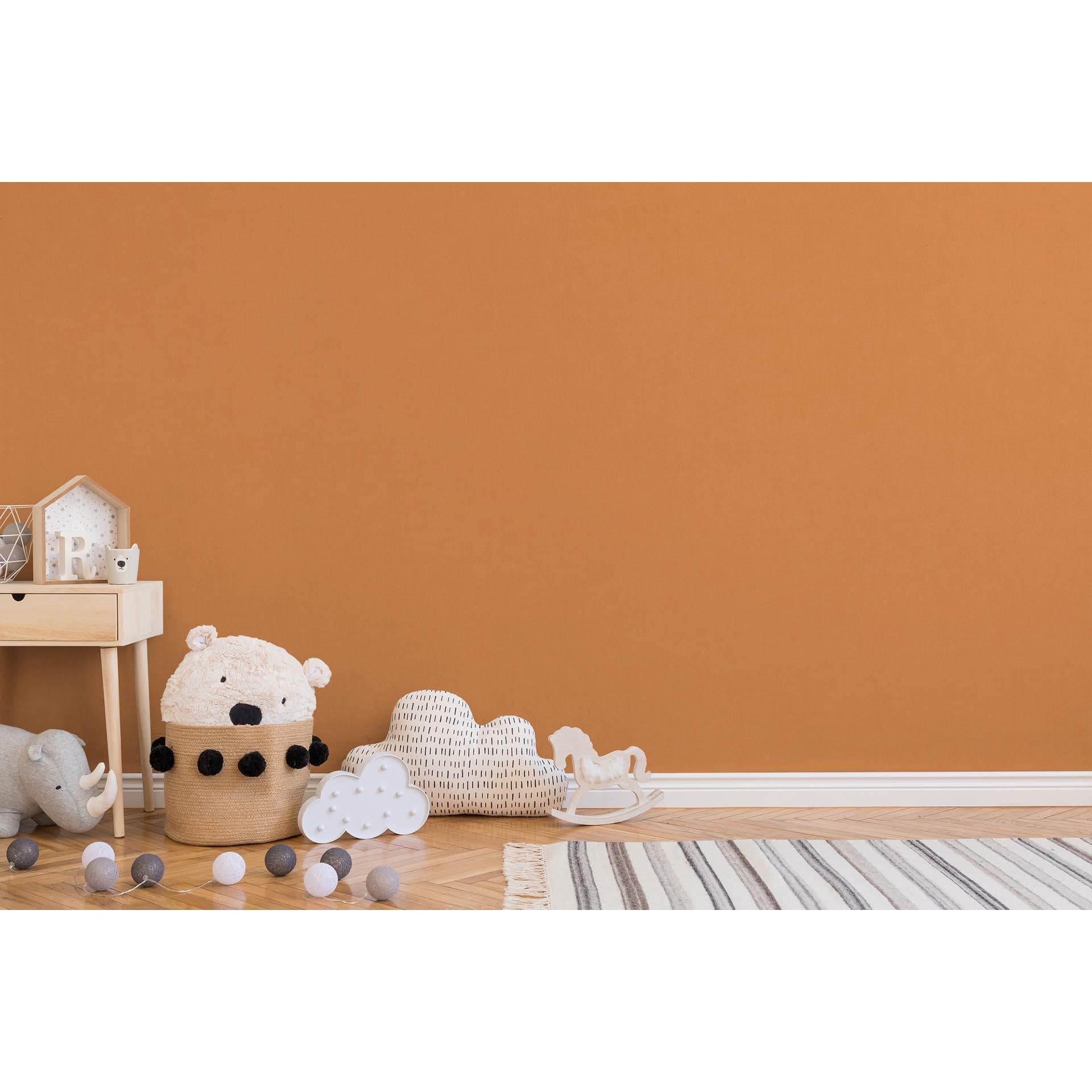 Farverigt design til legende smukke vægge: Orange enhedstapet til børneværelser
