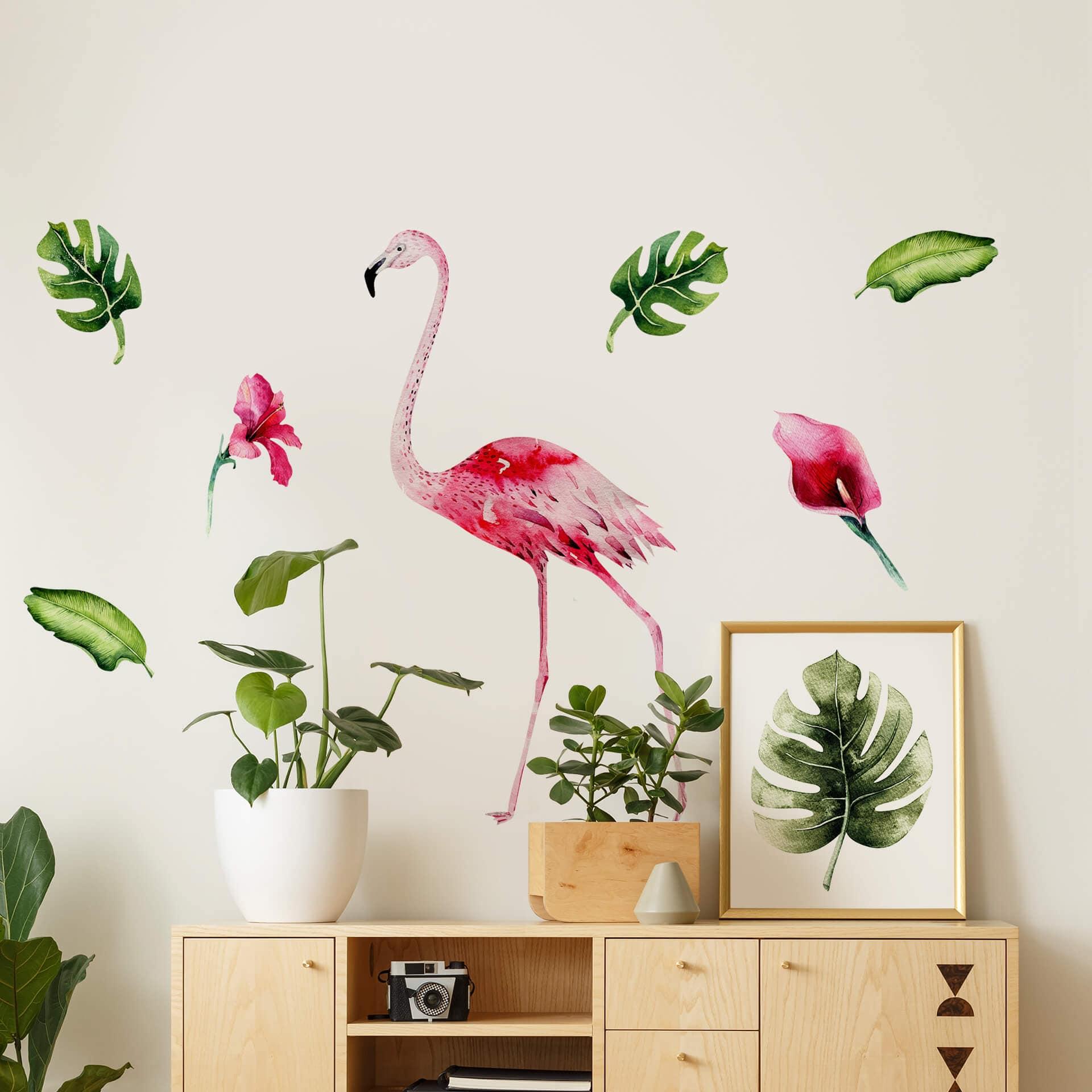 Wandtattoo Kvilis - Tropic Flamingo Set 01