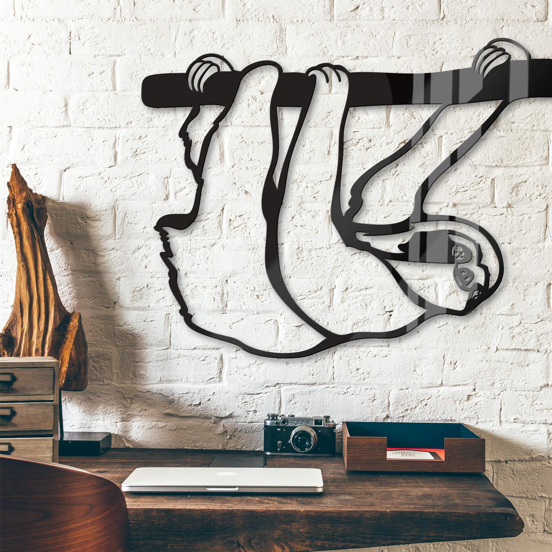 Decoración acrílica perezoso
