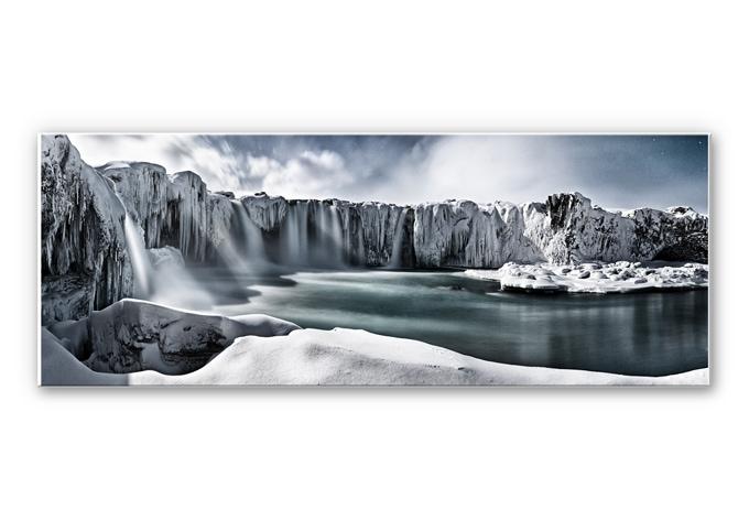Wandbild Shcherbina - Islands Wasserfälle - Panorama