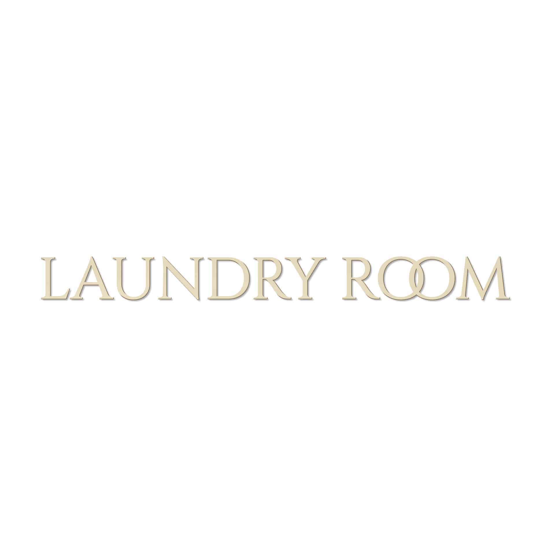 Scritta in legno pioppo Laundry Room