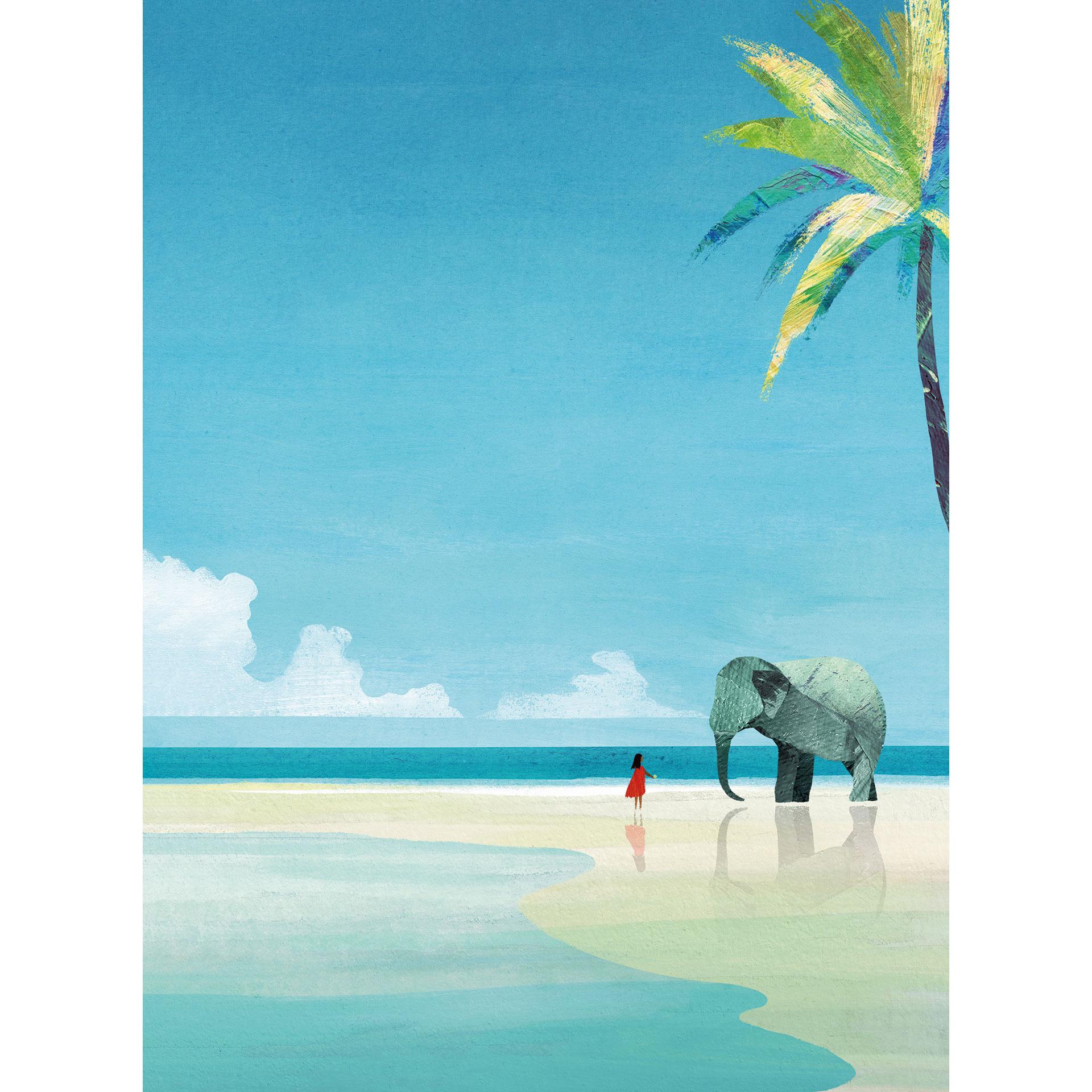 Fotobehang Elephant Beach in India - Rivers