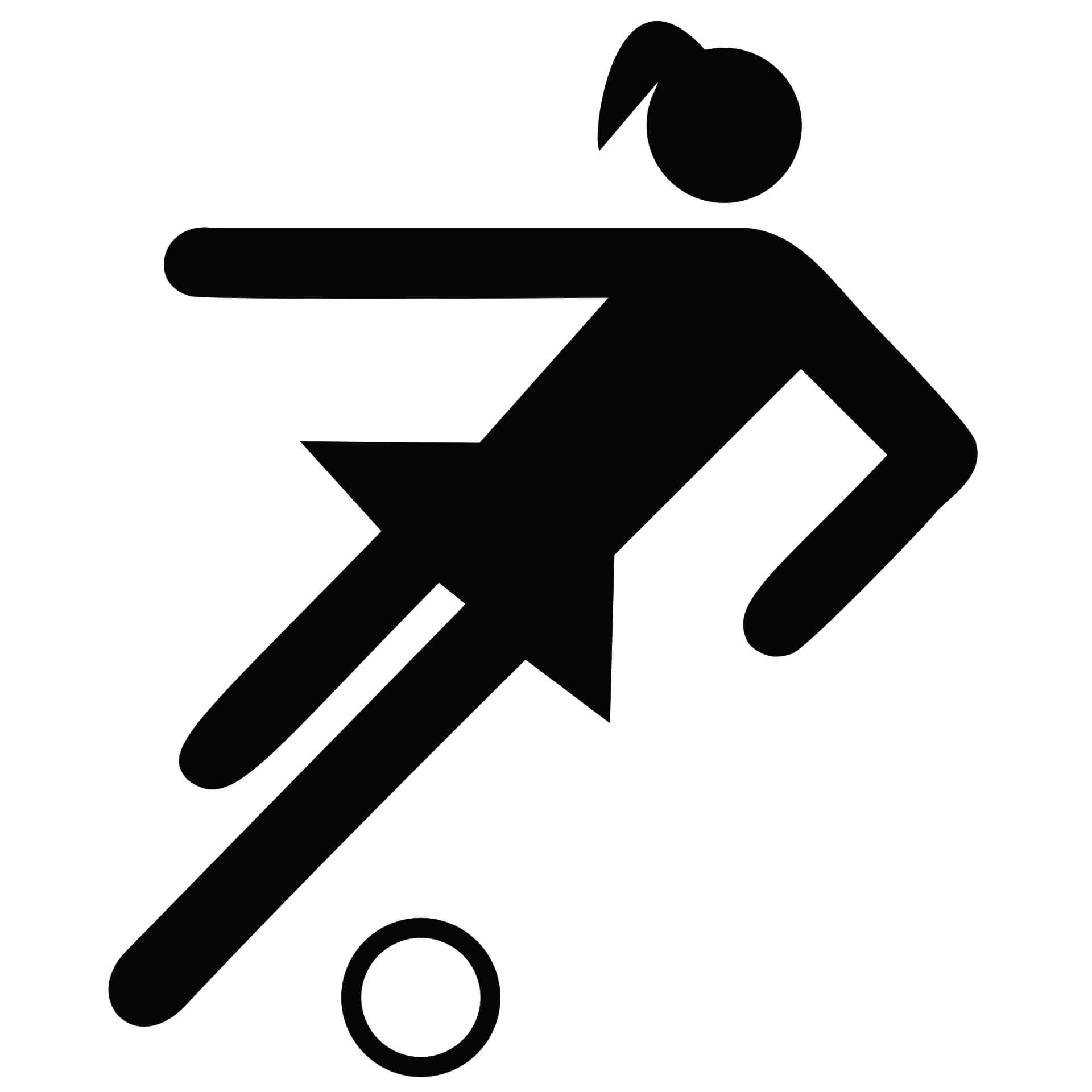 Adesivo murale - Pittogramma "calcio femminile"