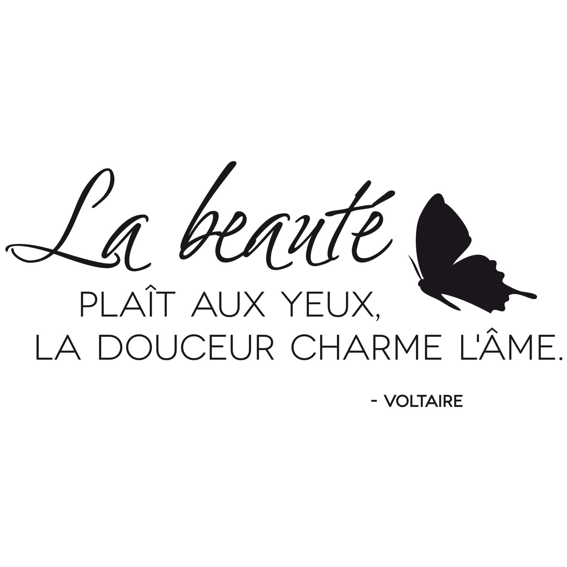 Adesivo murale - La beauté plaît aux yeux...