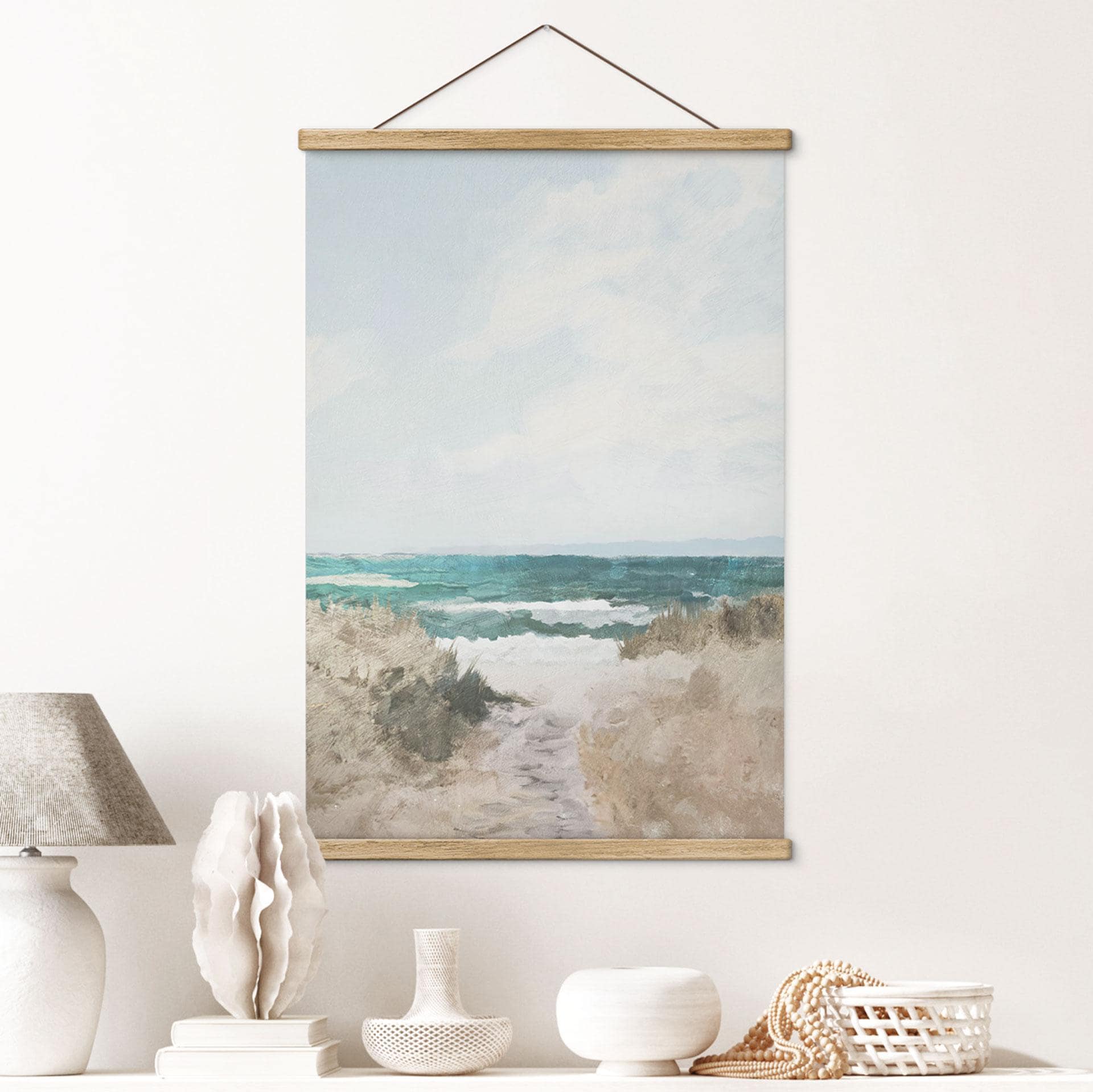 Tekstil plakat klitsti til stranden - Hobday
