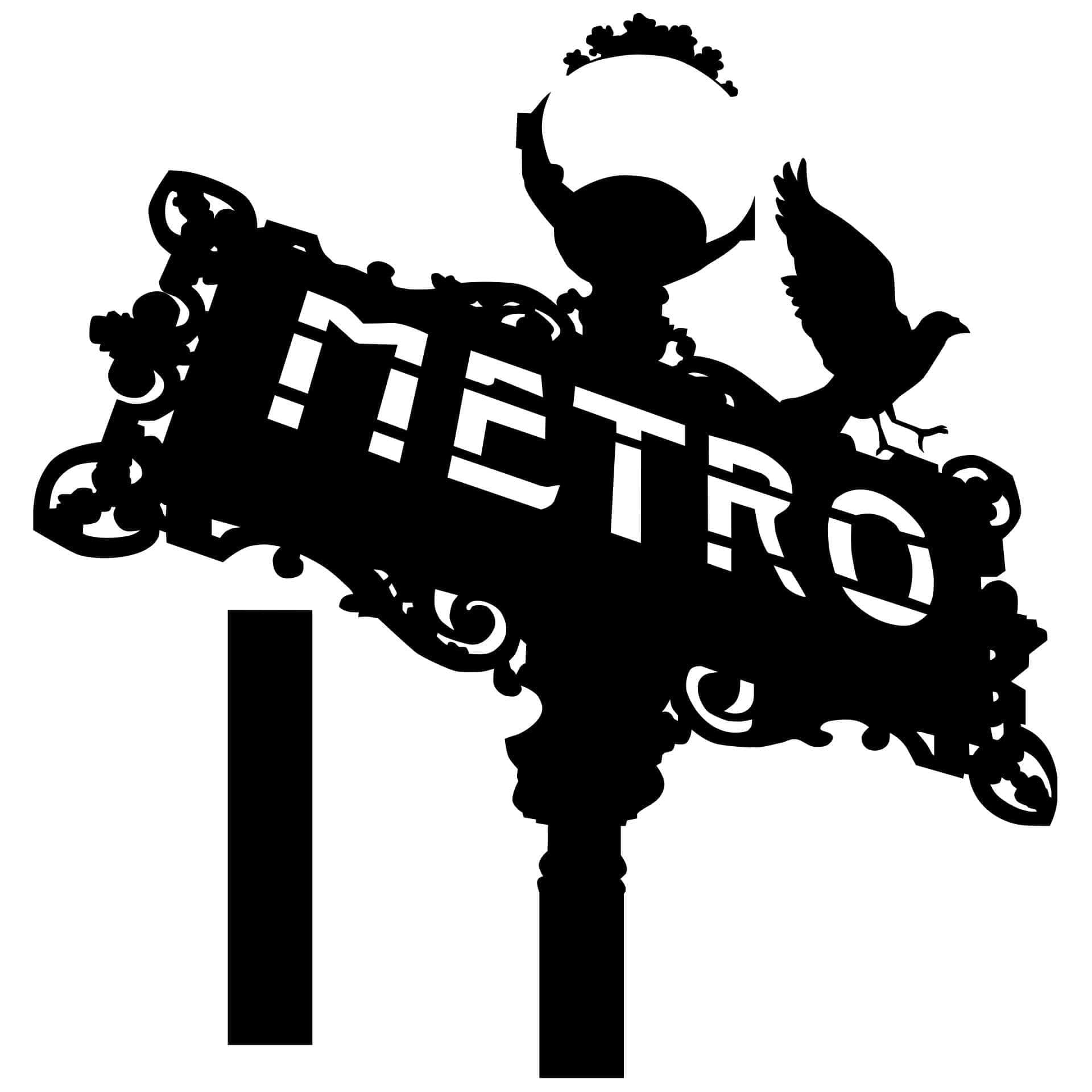 Wallsticker Paris Metro