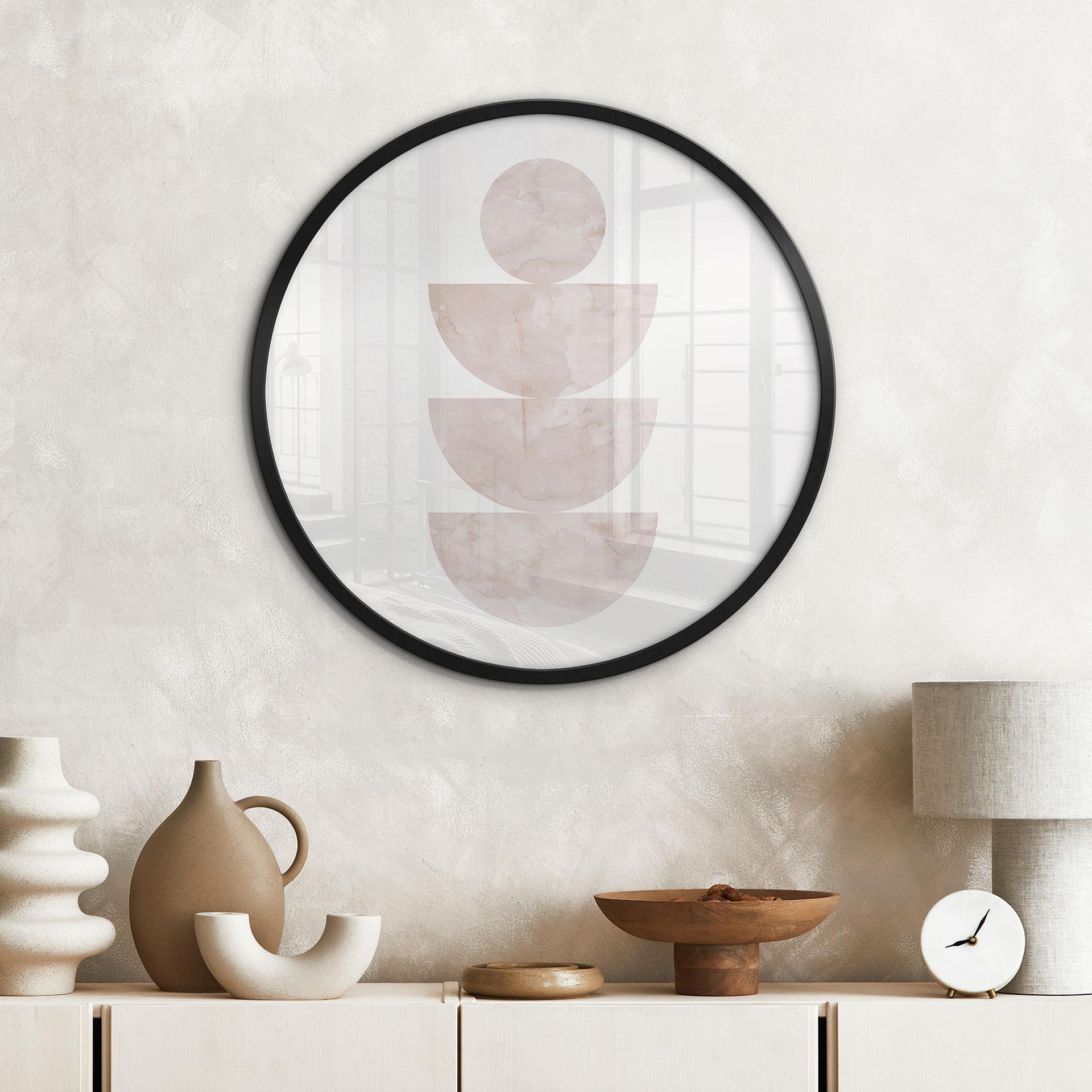 Plakat Geometrisk balance - Abstrakt komposition - Costa - Rund