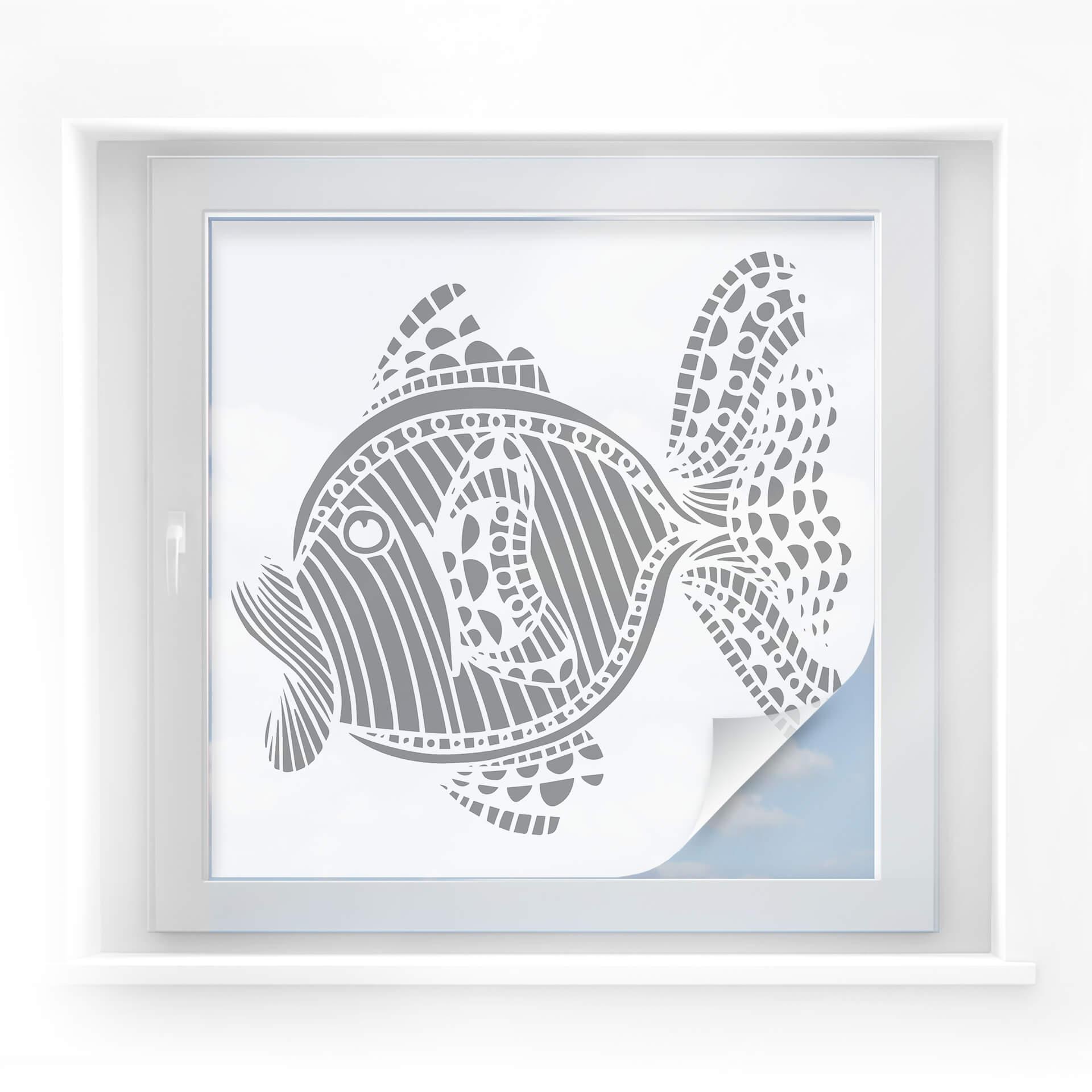 Película de privacidad Mosaic Fish