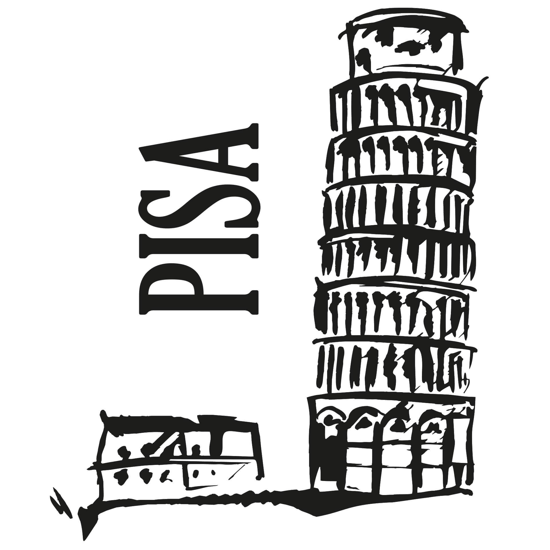 Adesivo murale - Torre di Pisa