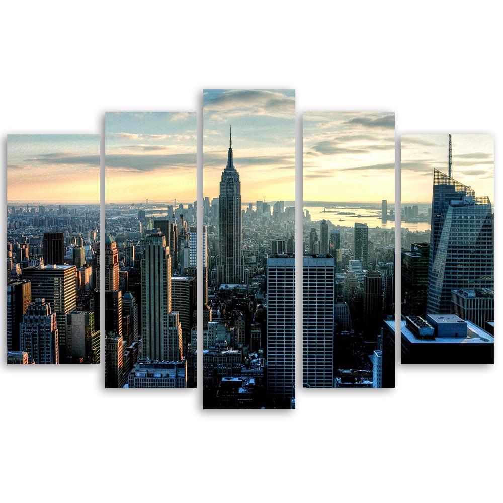 5-delige canvasprint, New York City Architecture