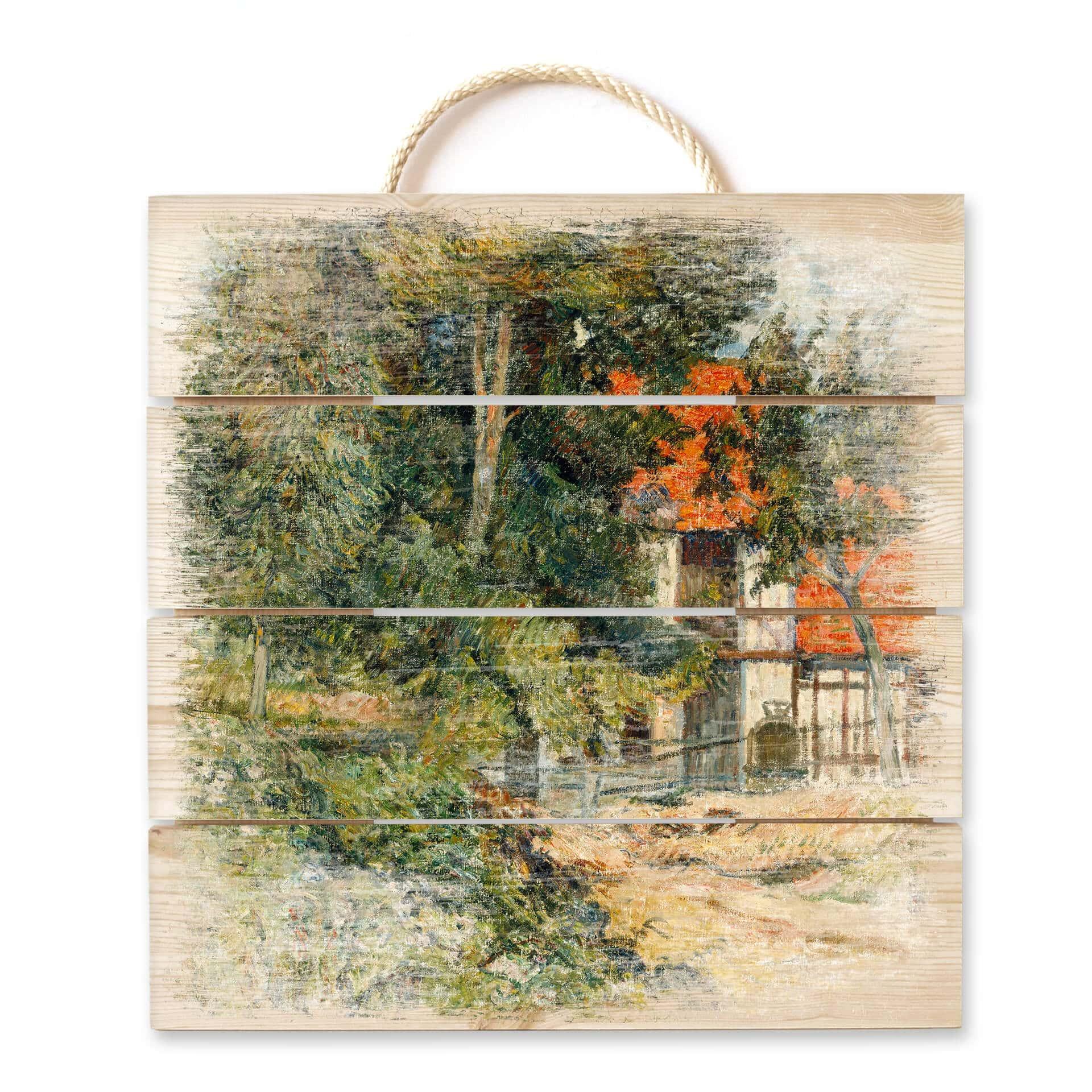 Obraz drewniany Gauguin - Dom w Normandii - 40x41,5 cm