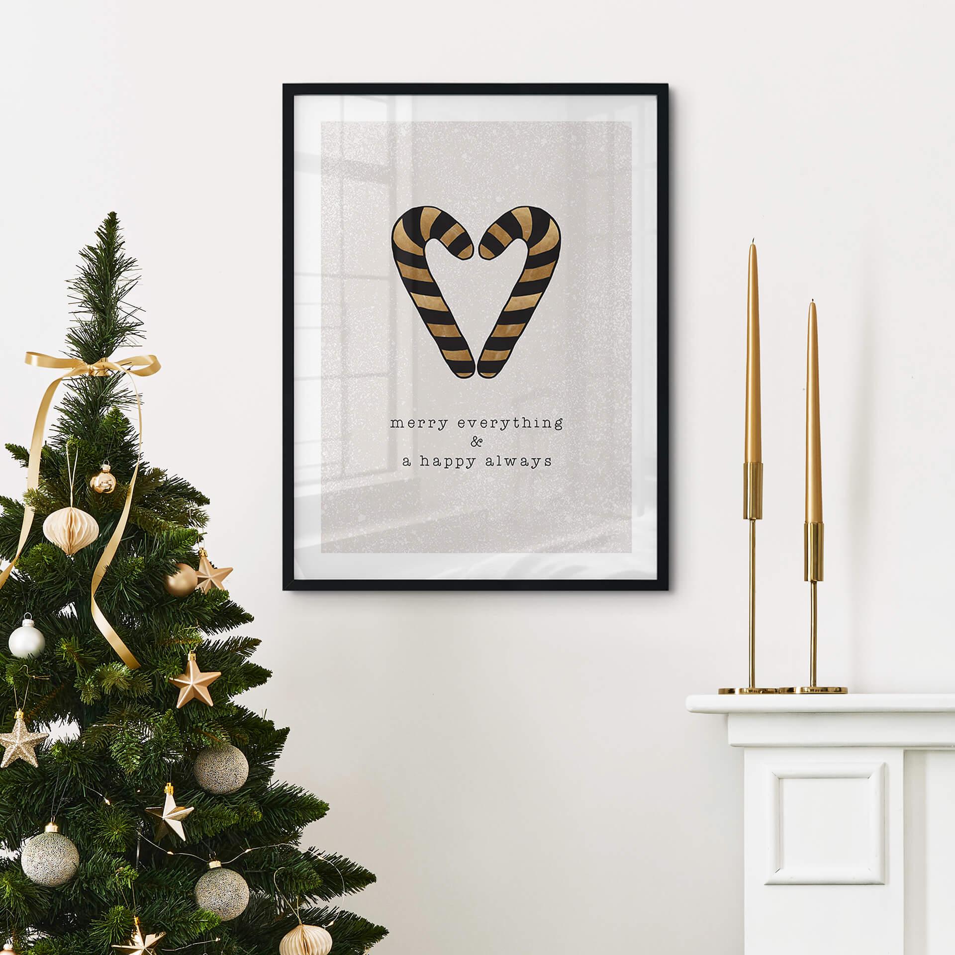 Plakat Merry Everything & Happy Always - Orara Studio