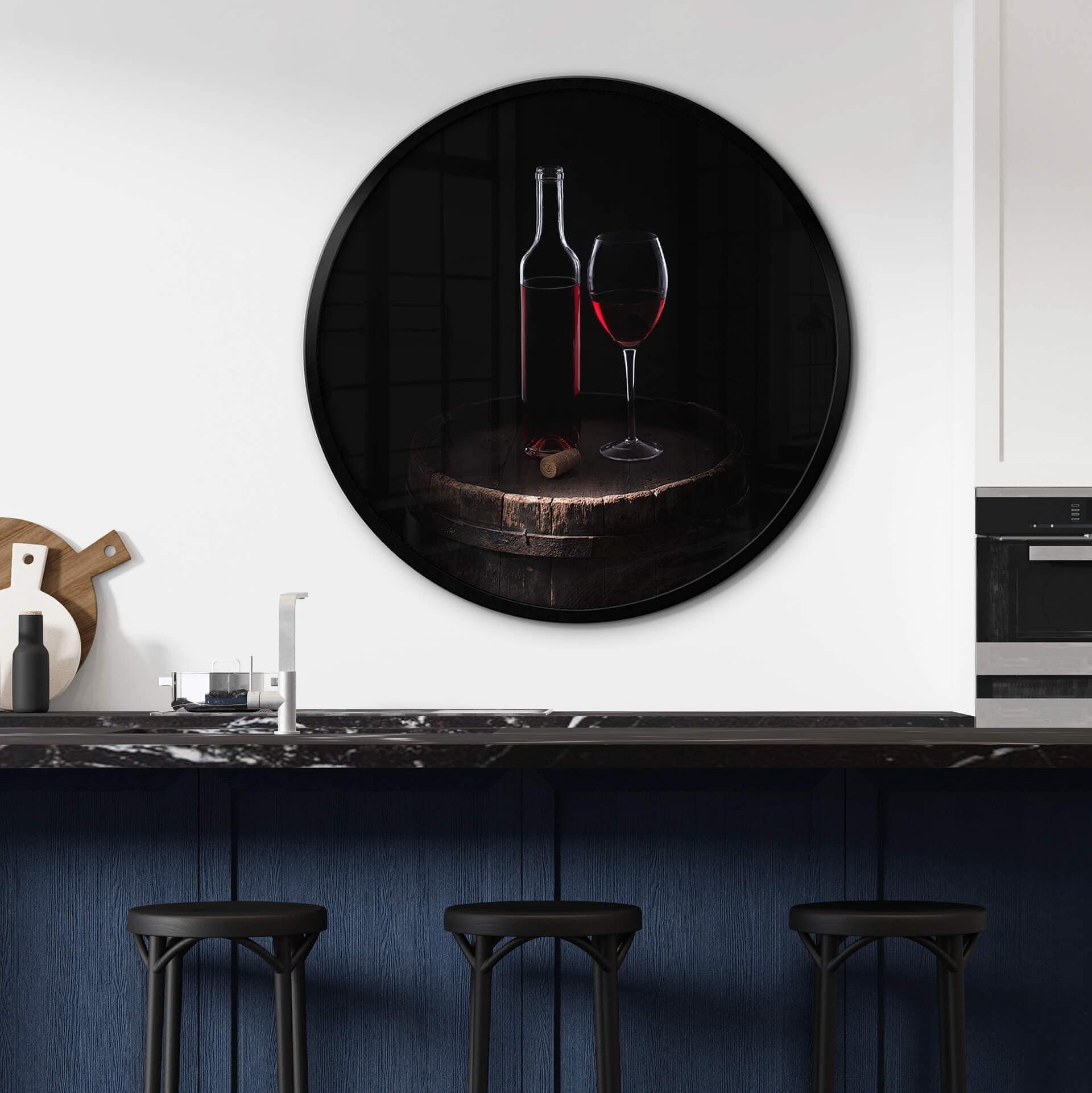 Póster Perfoncio - Vino tinto para entendidos - Redondo