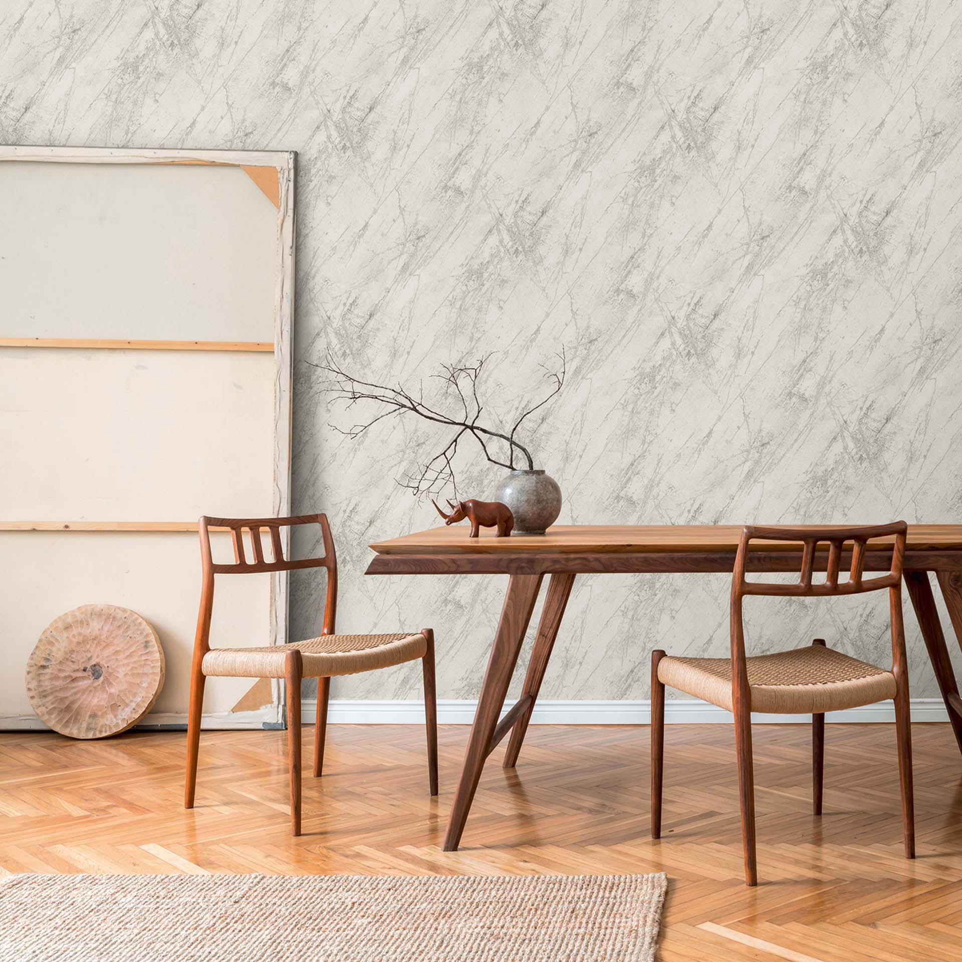 A.S. Création non-woven tapet BOS - marmor tapet lysegrå
